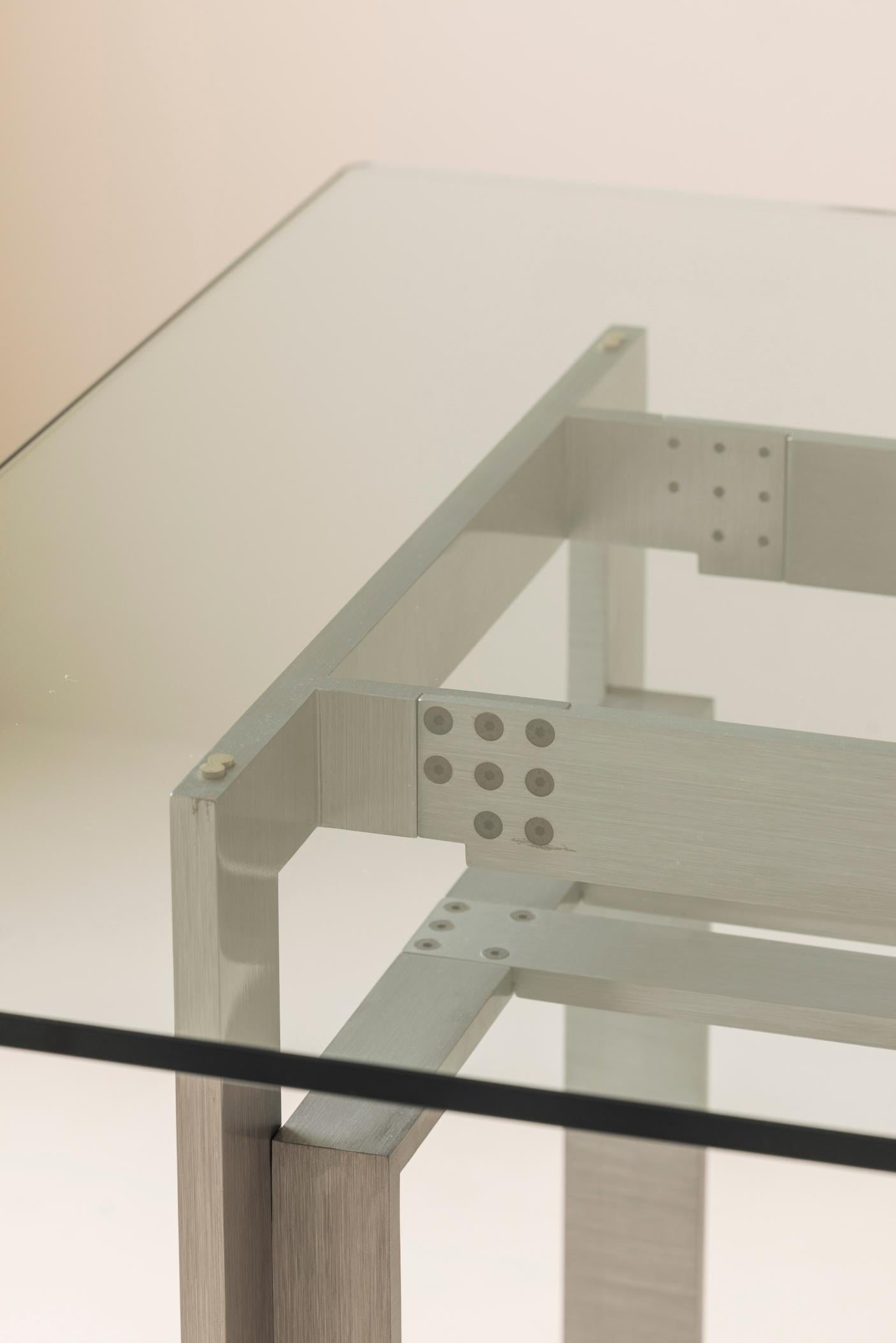 Früher Esstisch 'Doge' von Carlo Scarpa für Simon, Italien 1968. im Angebot 3