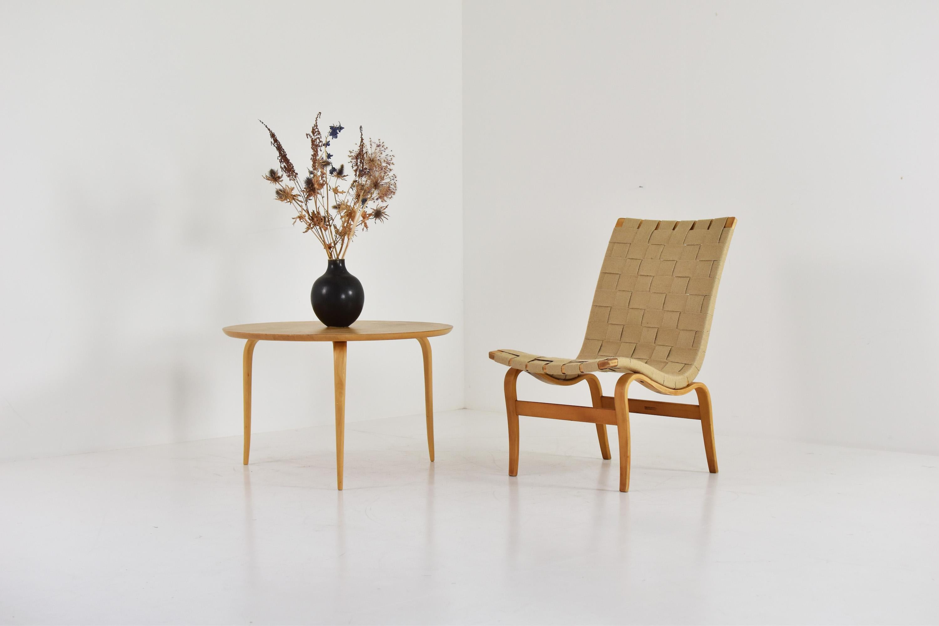 Early Edition ‘Eva’ Side Chair by Bruno Mathsson for Karl Mathsson, Sweden 1960s For Sale 5