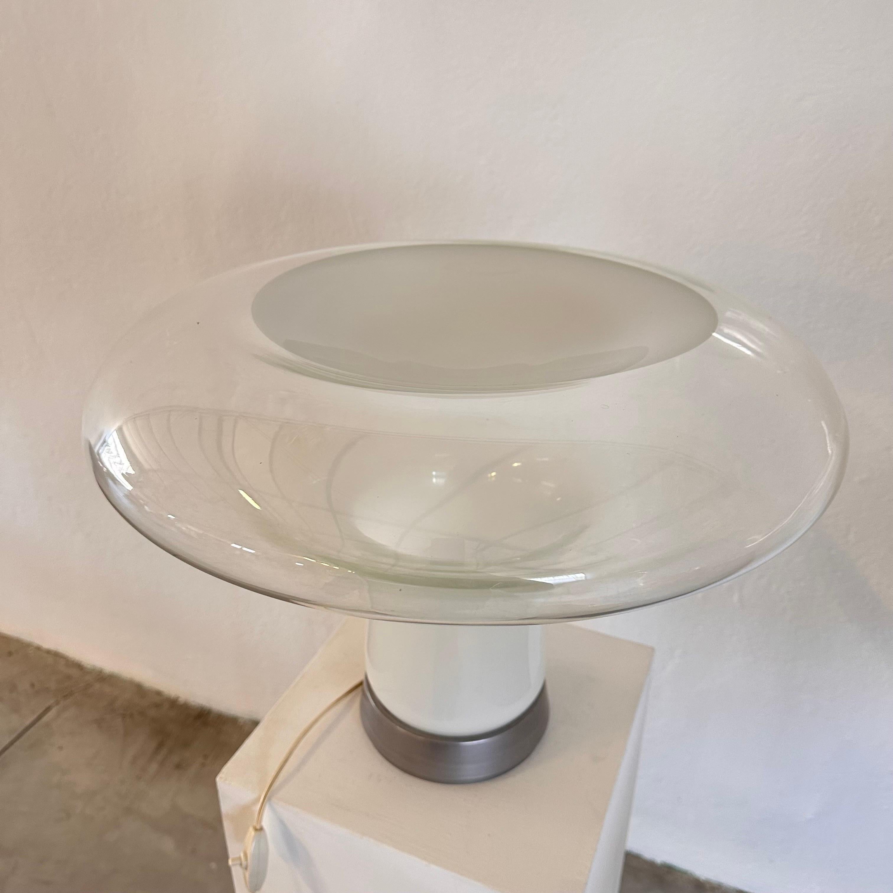 Early Edition Glass Table Lamp by Angelo Mangiarotti for Artemide, 1970s For Sale 2