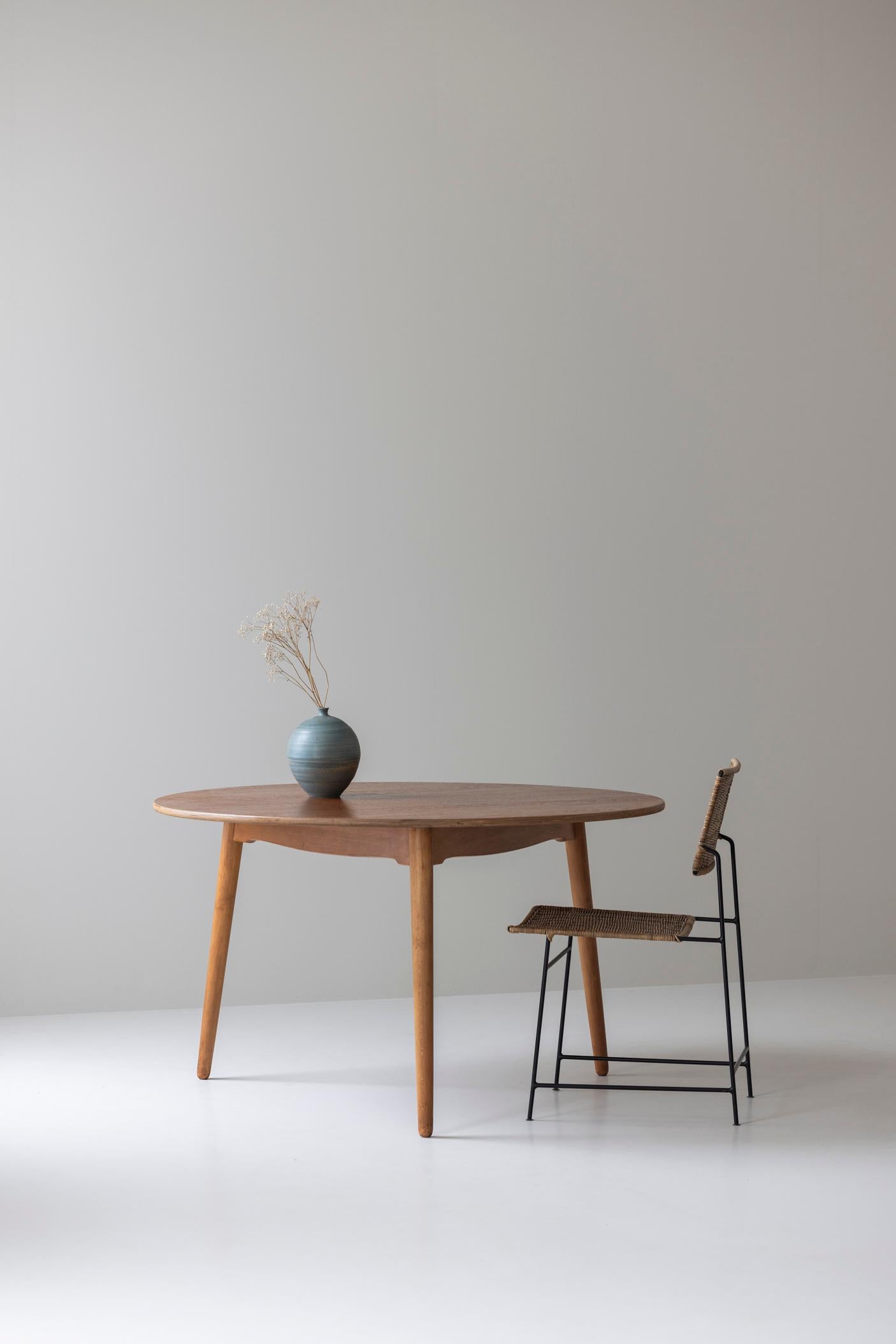 Early edition Heart dinning table by Hans Wegner for Fritz Hansen, Denmark 1960s For Sale 7