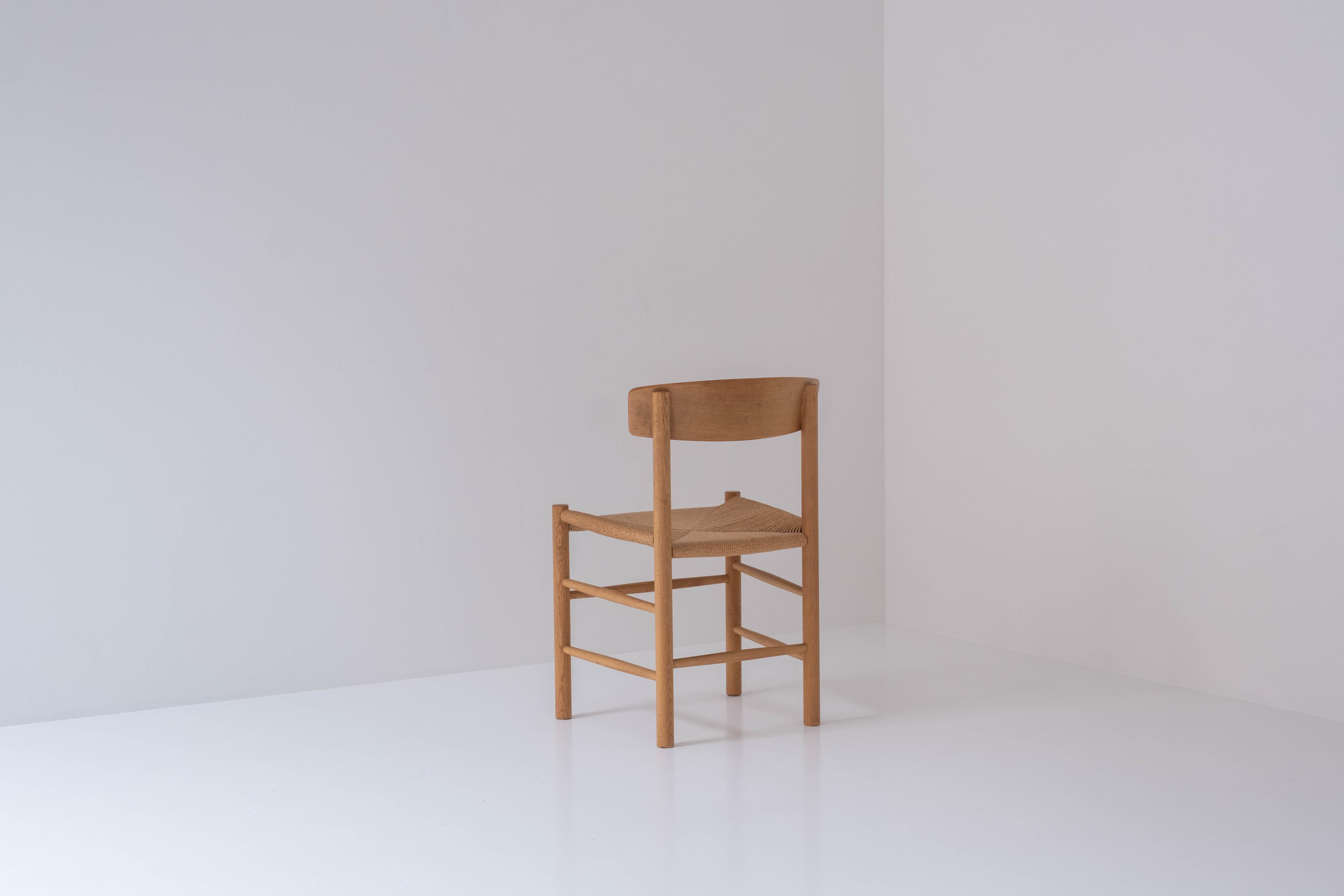 Early Edition ‘J39’ Dining Chairs by Børge Mogensen for FDB Møbler, Denmark 1960 In Good Condition In Antwerp, BE