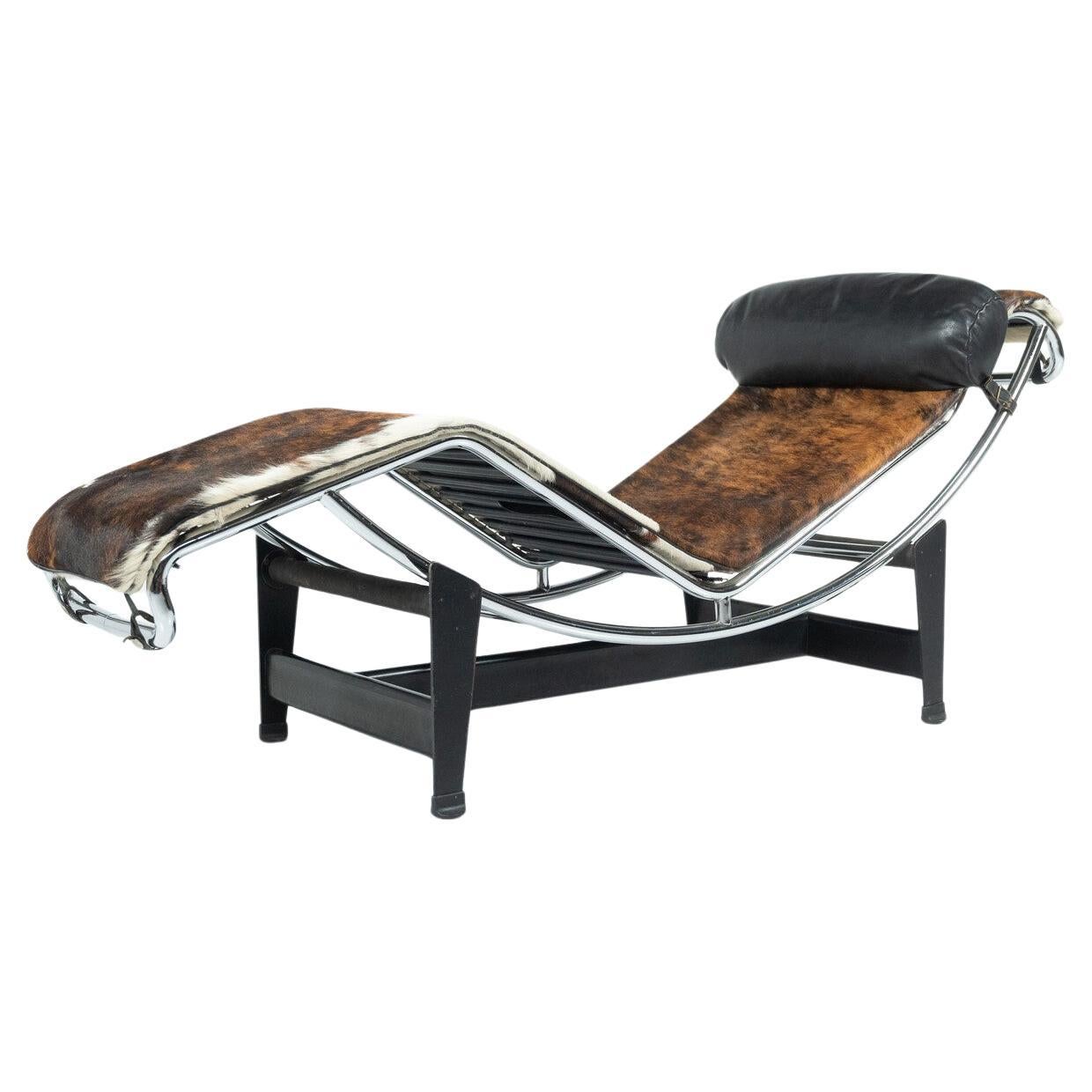 Frühe Ausgabe des Le Corbusier Lounge Chair LC4 für Cassina, Italien