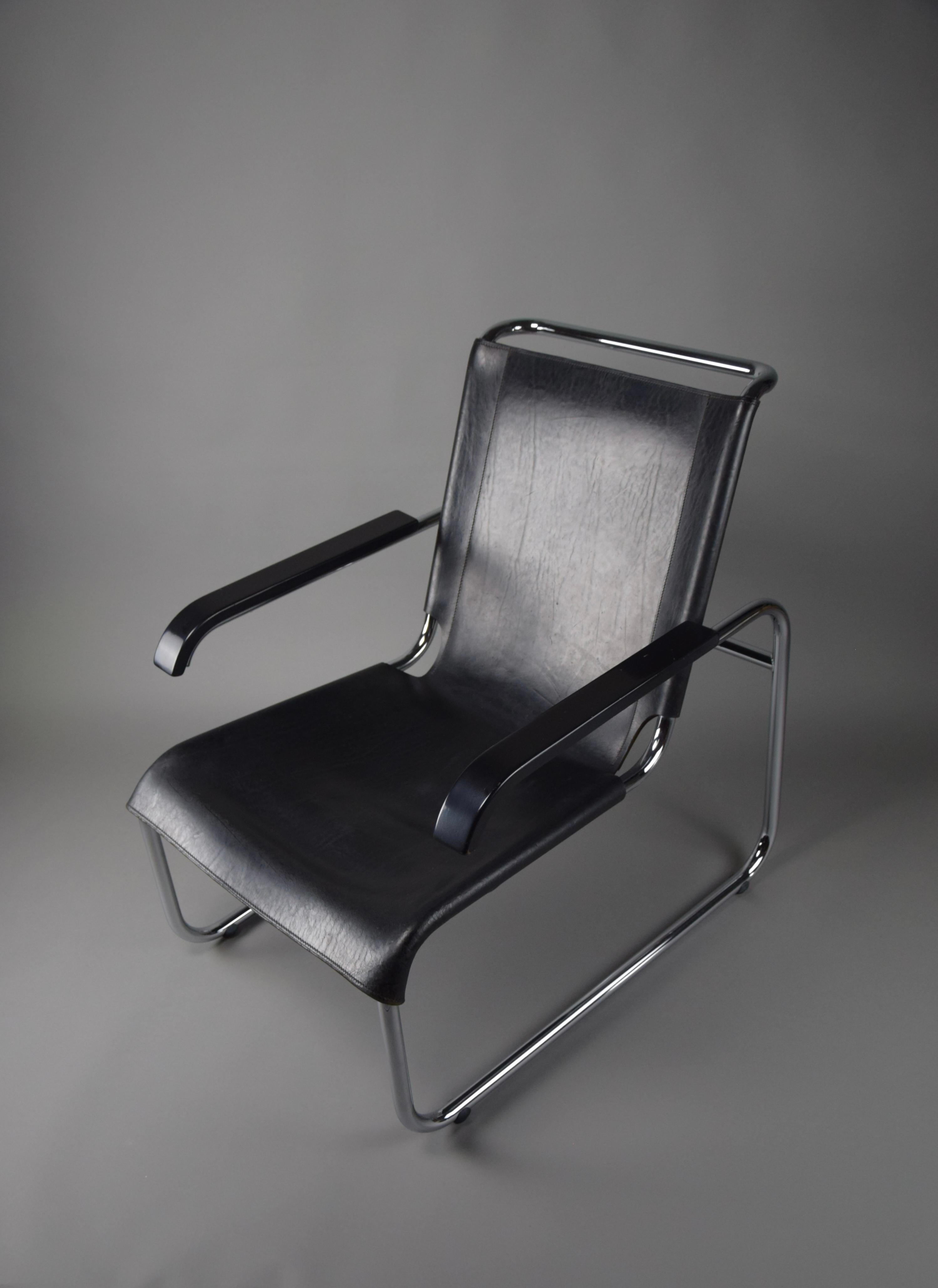 Late 20th Century Marcel Breuer B35 Lounge Chair For Sale