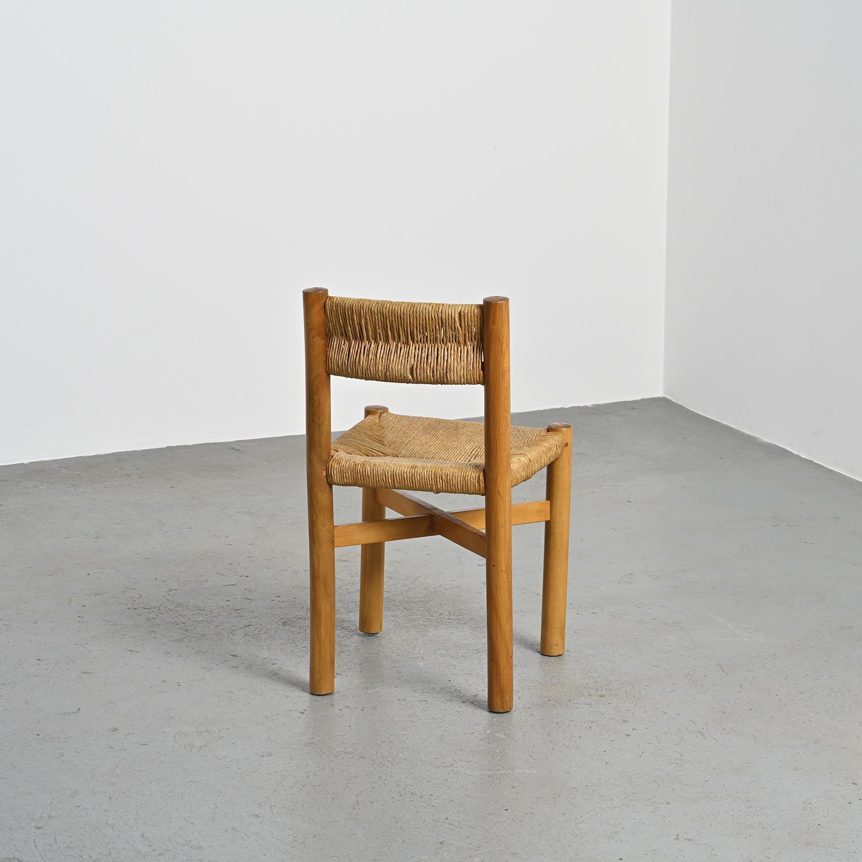 Édition ancienne de la chaise Meribel par Charlotte Perriand, vers 1939 en vente 4