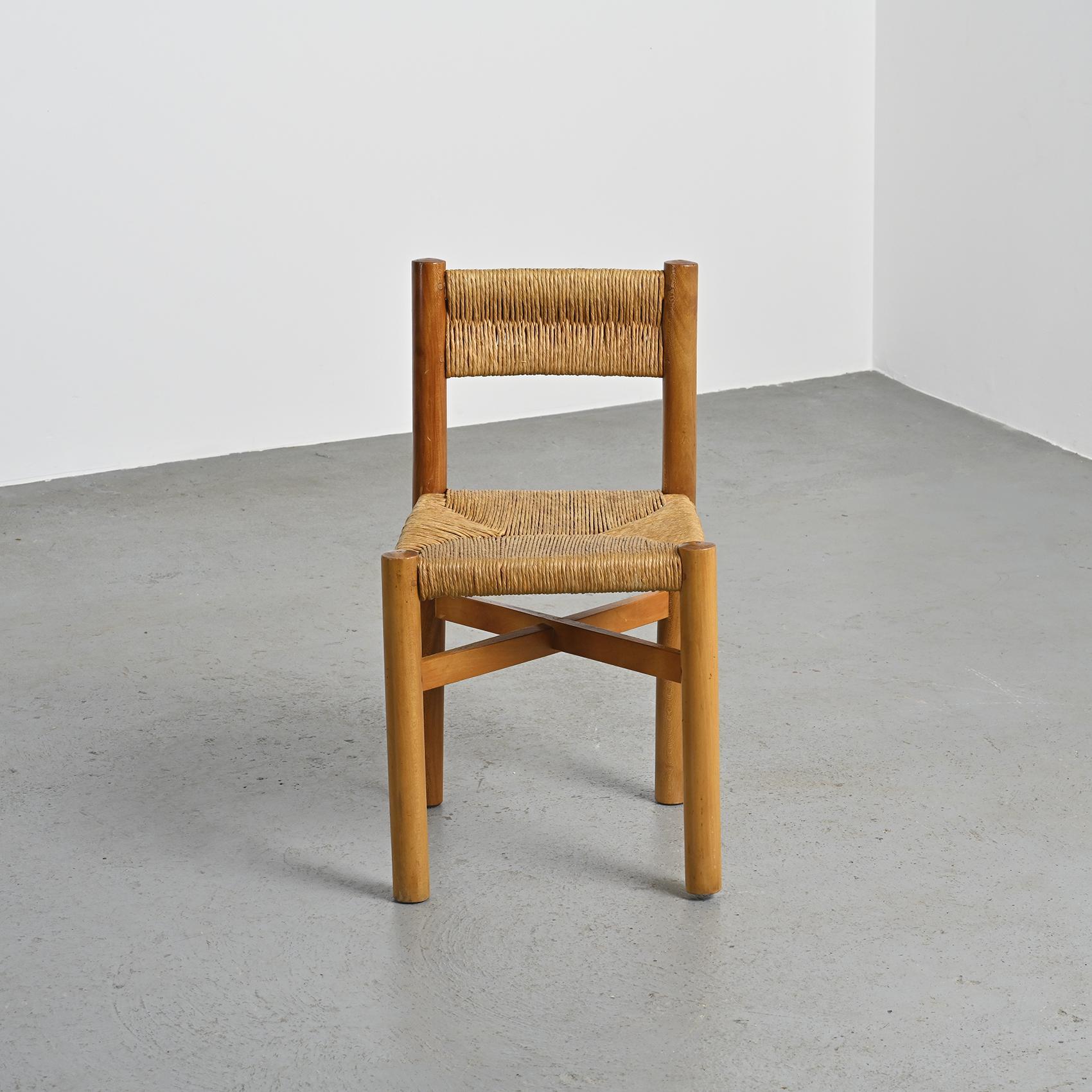 Édition ancienne de la chaise Meribel par Charlotte Perriand, vers 1939 en vente 1