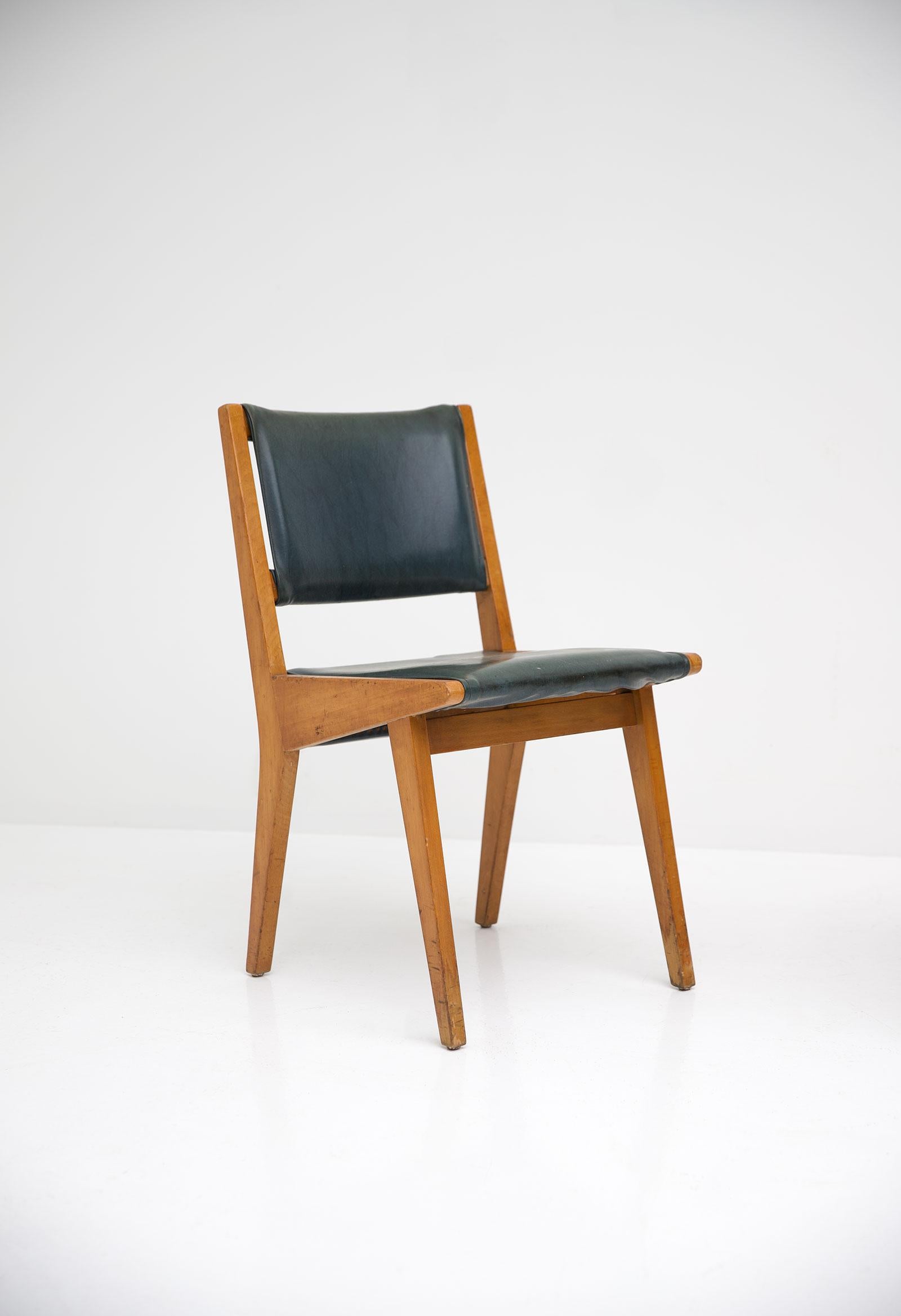 Édition précoce de la chaise 666 de Jens Risom, produite par De Coene Bon état - En vente à Antwerpen, Antwerp