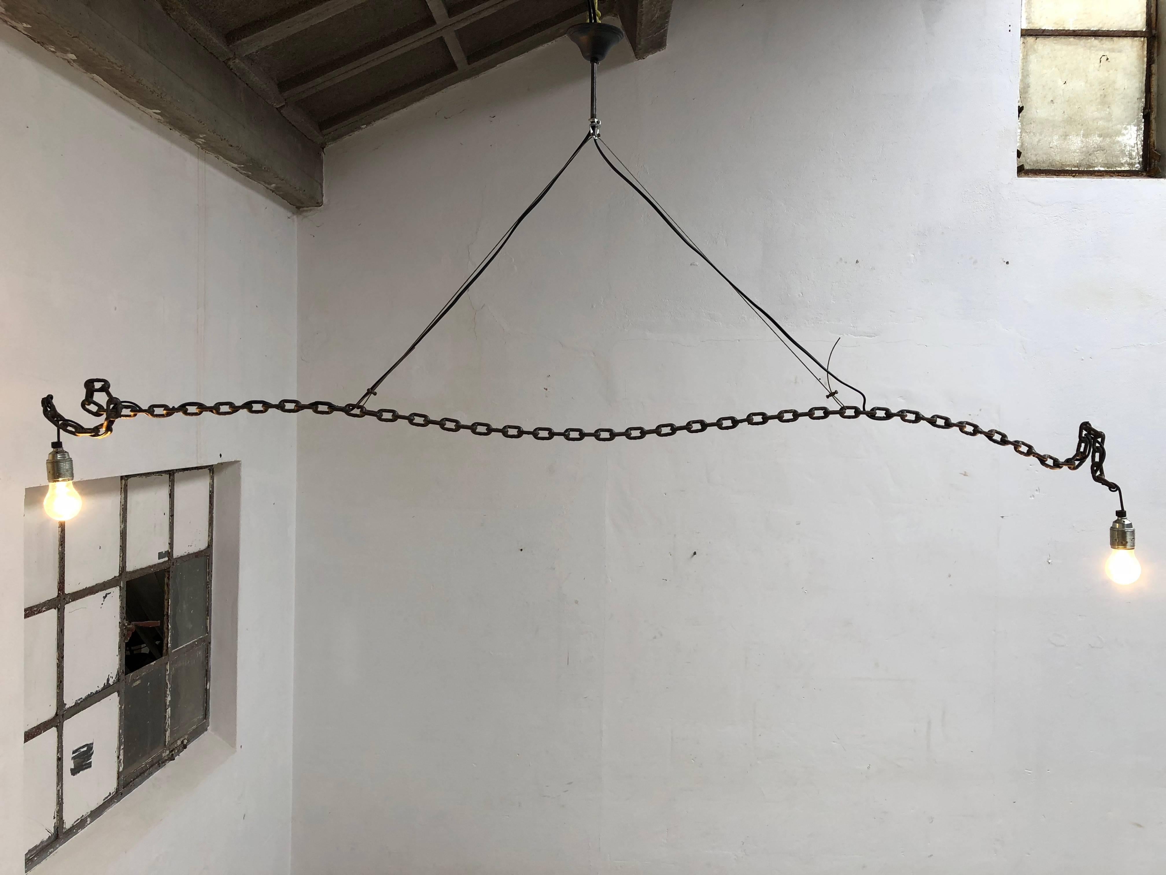 Italian Early Edition of the Franz West 'Chain' Lighting Fixture Metamemphis, 1991