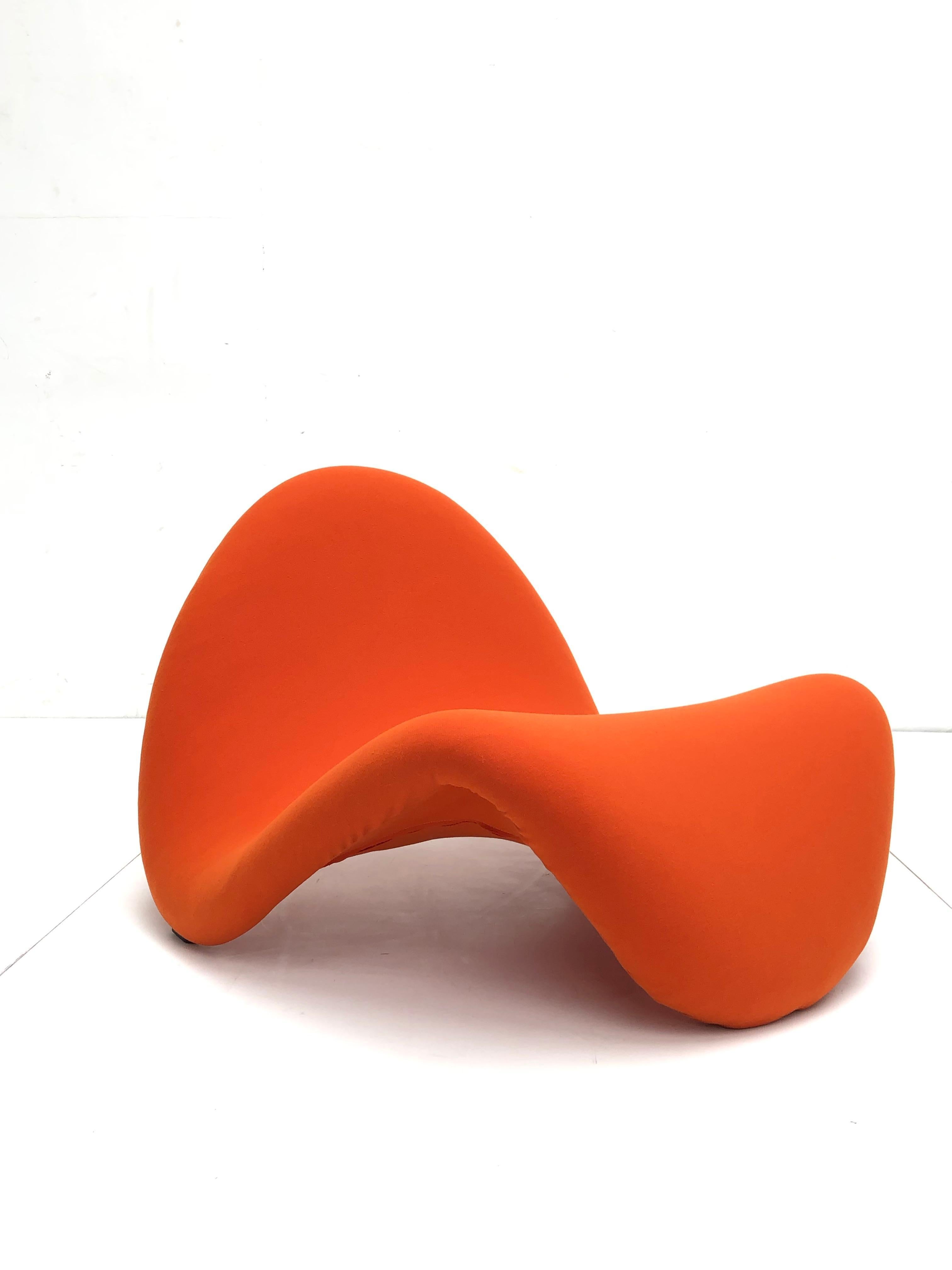 Ère spatiale Paire de Tongue Chairs F577 en édition ancienne par Pierre Paulin pour Artifort:: 1967