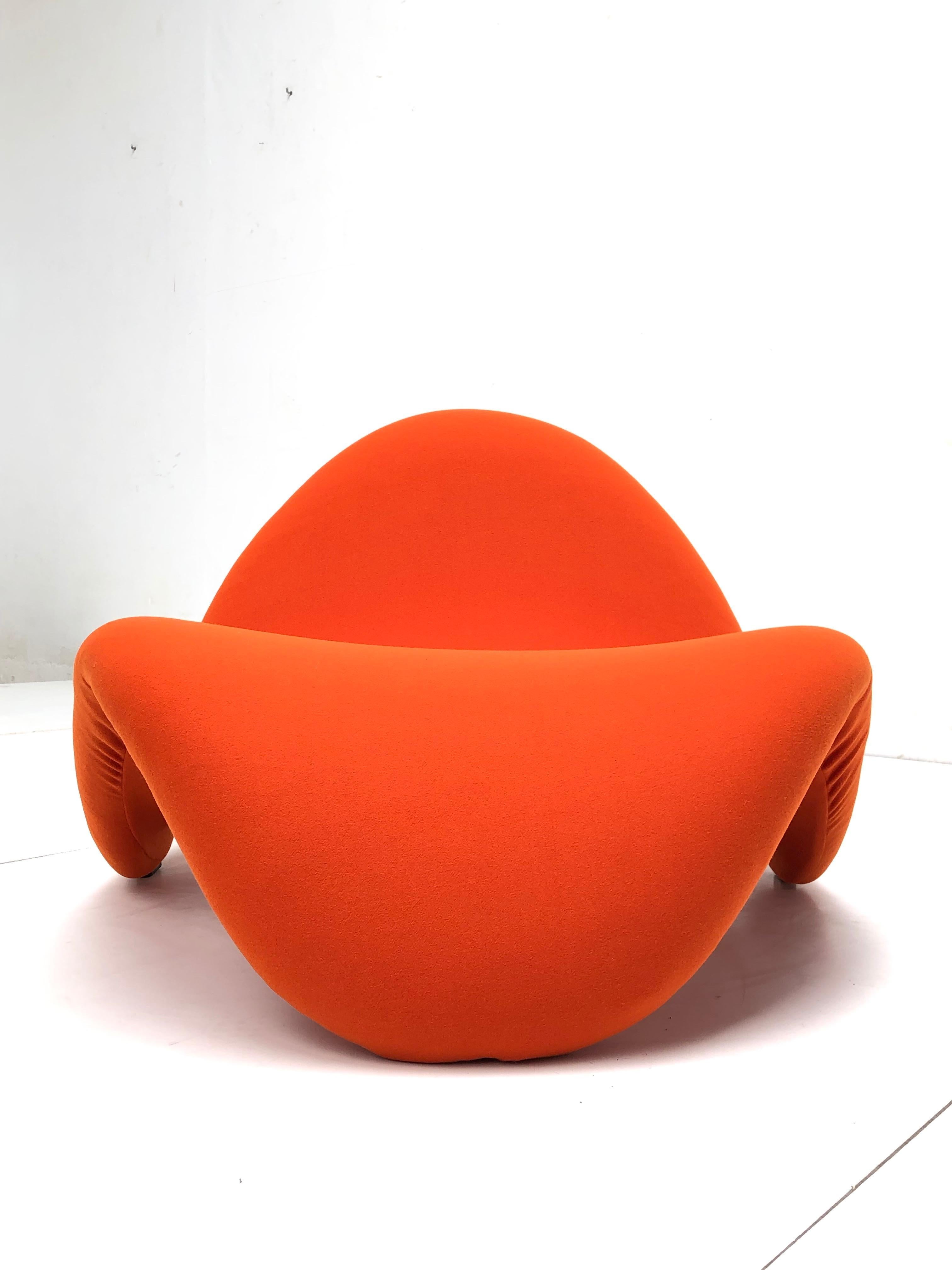 Néerlandais Paire de Tongue Chairs F577 en édition ancienne par Pierre Paulin pour Artifort:: 1967