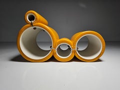 Frühe Auflage des Tube-Stuhls „Tube Chair“, entworfen von Joe Colombo für Flexform, 1960er Jahre