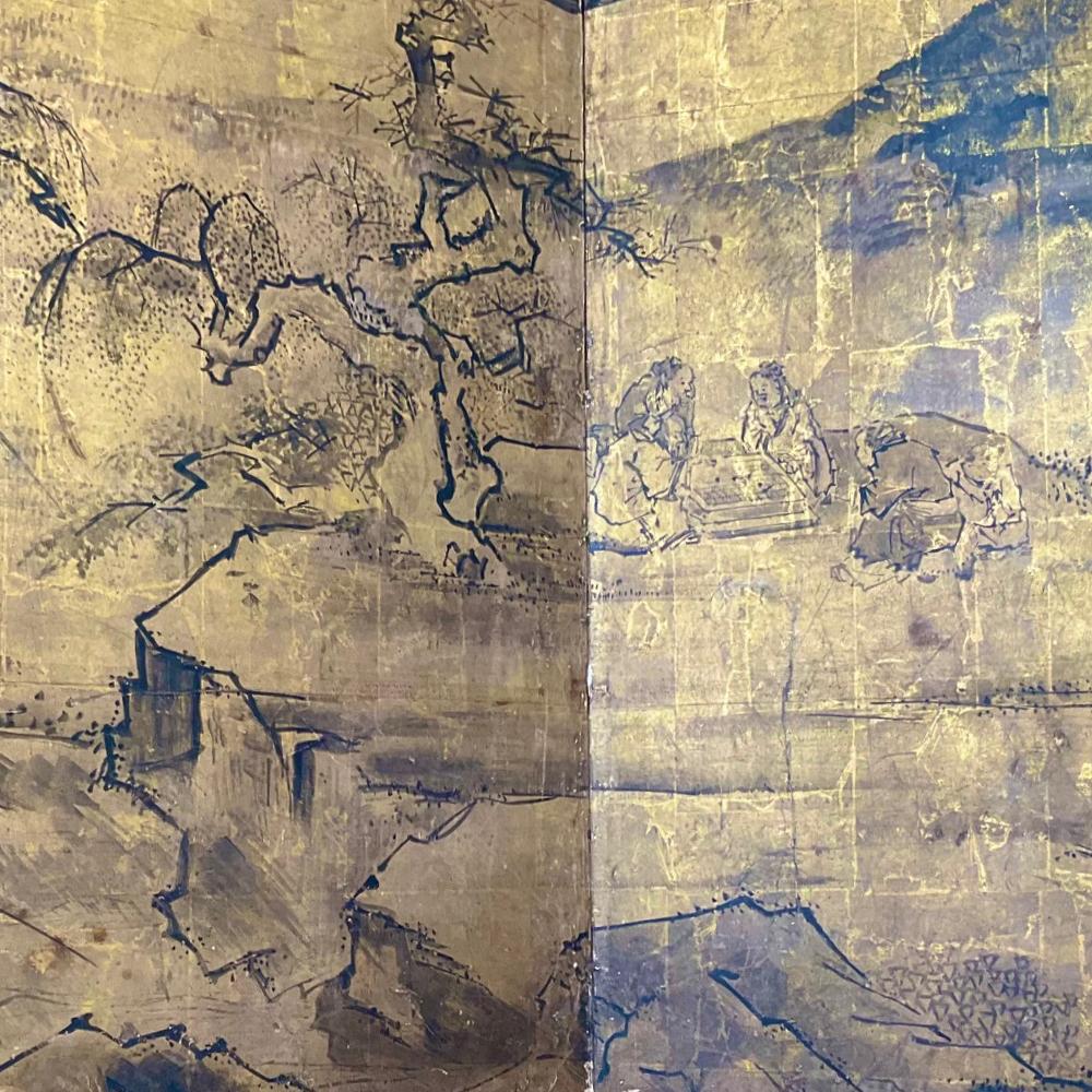 Early Edo Period Chinese-Inspired Screen im Zustand „Gut“ im Angebot in Fukuoka, JP