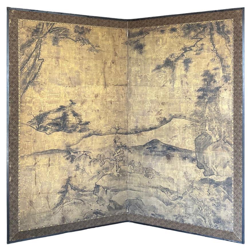 Early Edo Period Chinese-Inspired Screen