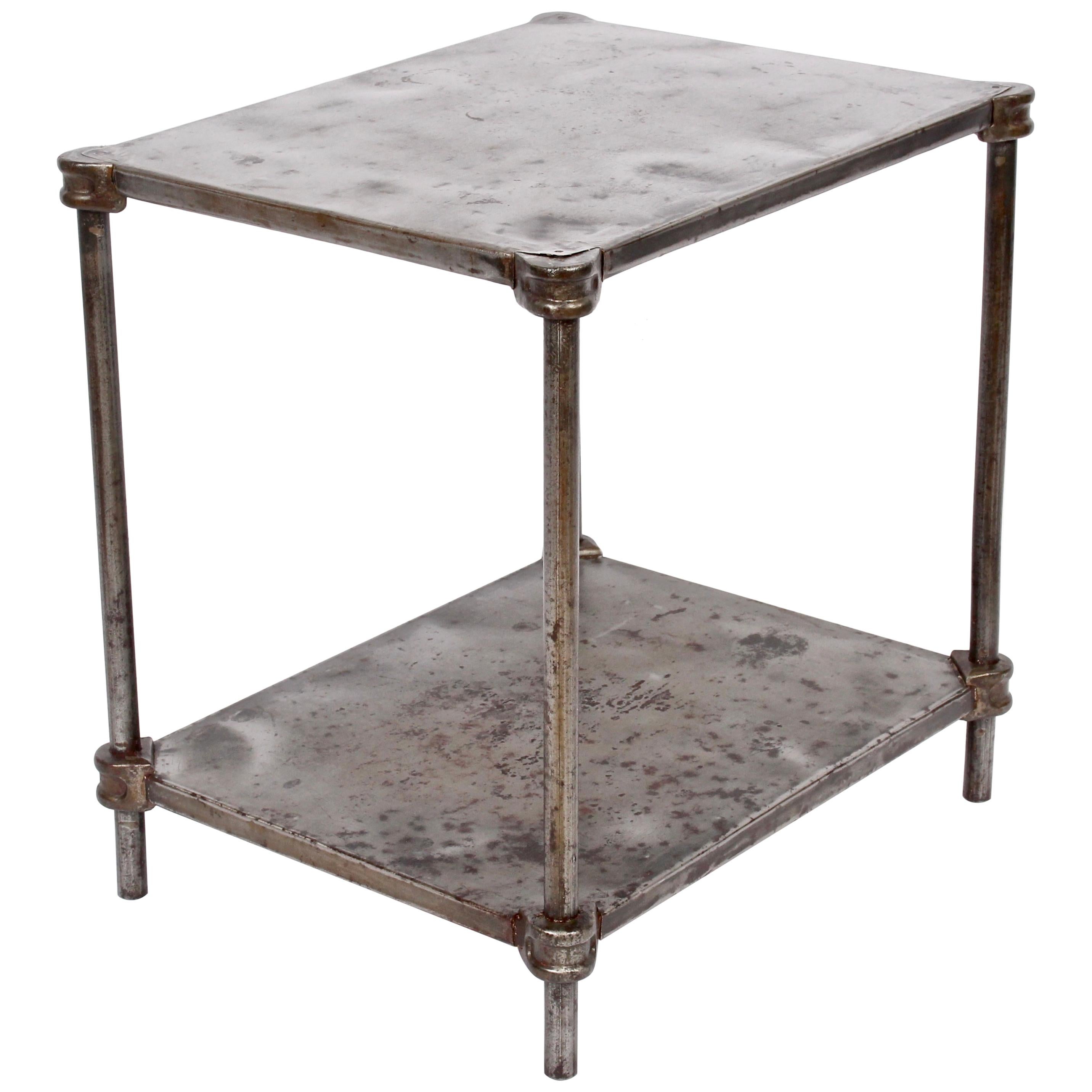 Early Edwardian Iron Two-Tier Étagère, Table