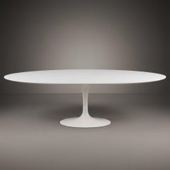 Early Eero Saarinen for Knoll 96" Tulip Pedestal Oval Dining Table in Laminate