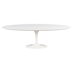 Early Eero Saarinen for Knoll 96" Tulip Pedestal Oval Dining Table in Laminate