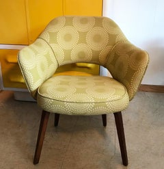 Early Eero Saarinen for Knoll Executive Armchair Wood Legs