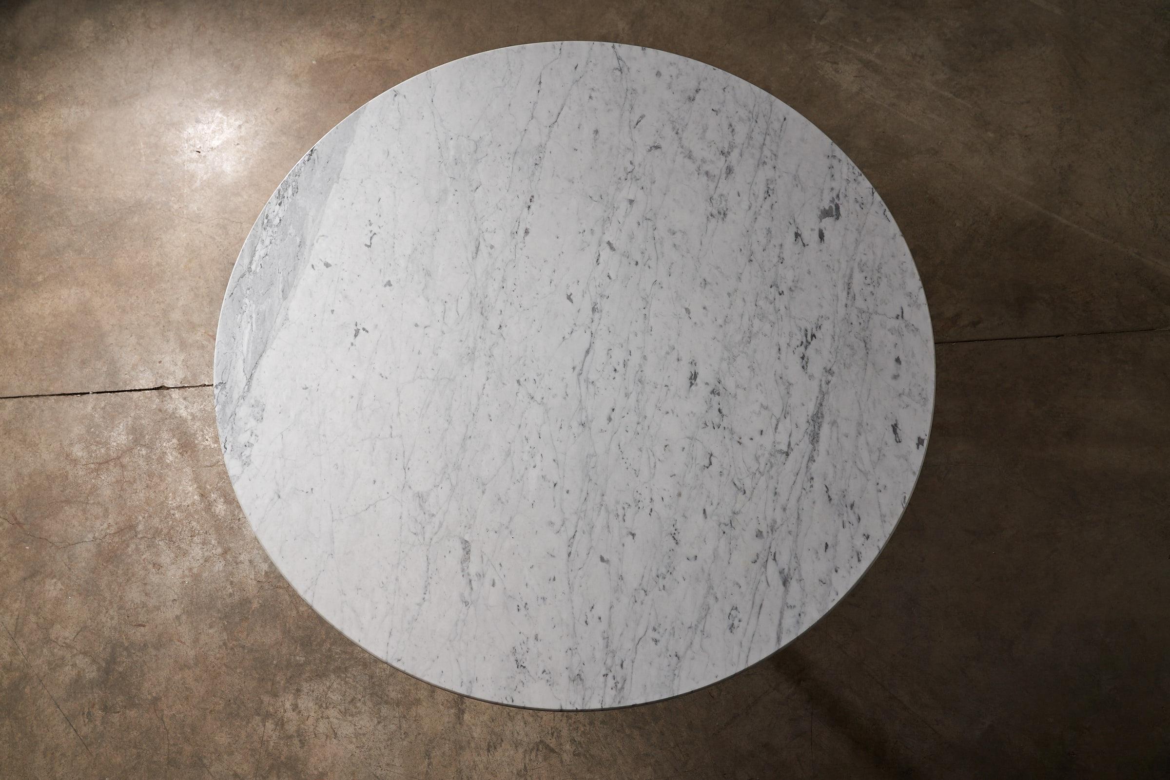 Table de salle à manger Tulip d'Eero Saarinen pour Knoll avec plateau en marbre de Carrare en vente 2