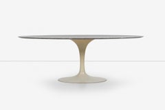 Early Eero Saarinen for Knoll Tulip Table Cast Iron Base, Marble Top