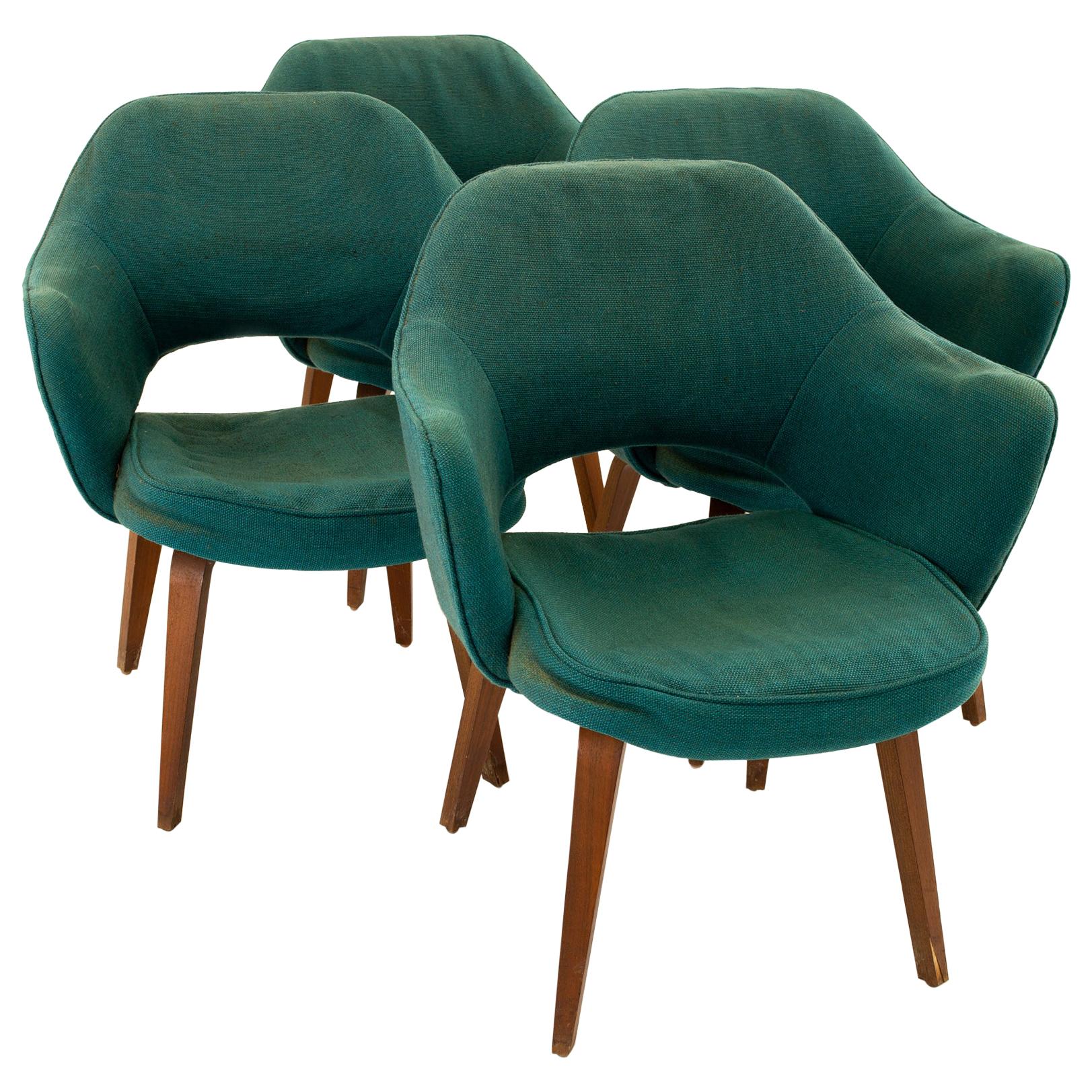 Early Eero Saarinen for Knoll Mid Century Executive Armchairs - Set of 4