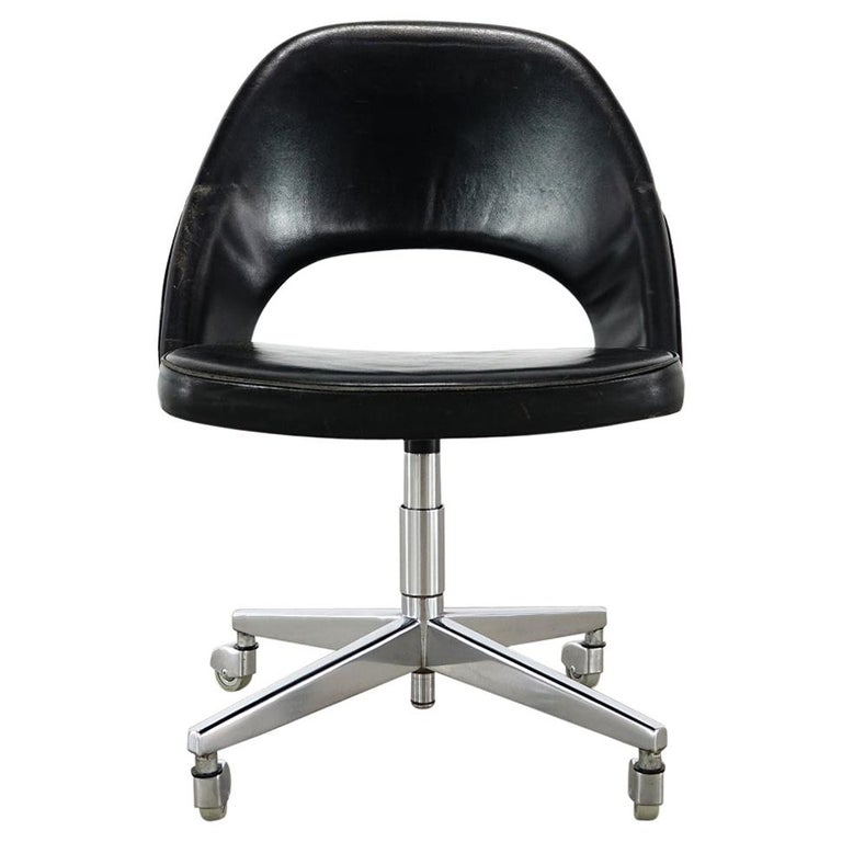 Early Eero Saarinen Office Desk Chair for Knoll For Sale at 1stDibs