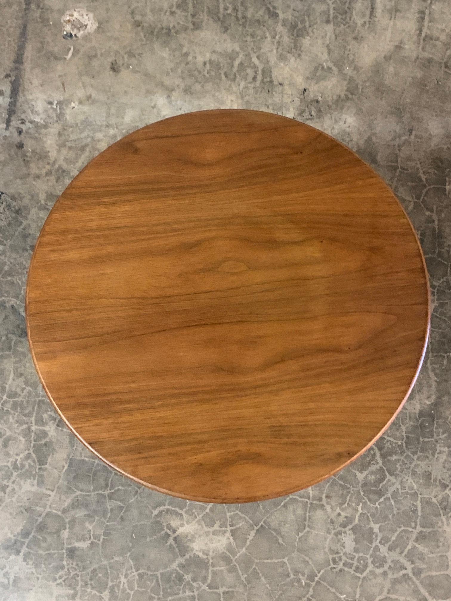 Early Eero Saarinen Tulip Side Table with Walnut Top 2