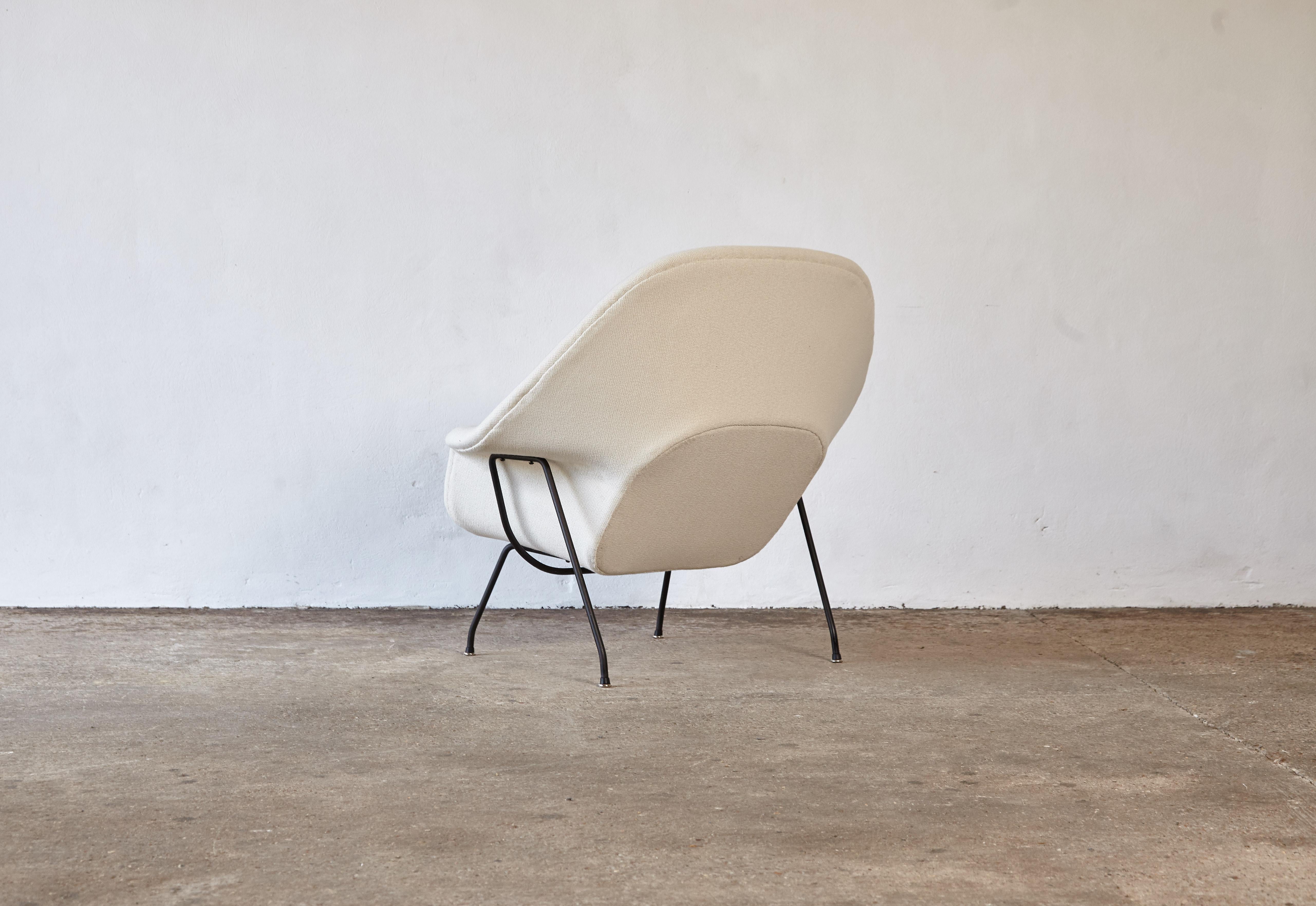 Early Eero Saarinen Womb Chair and Ottoman, Knoll, USA, 1950s-1960s 5