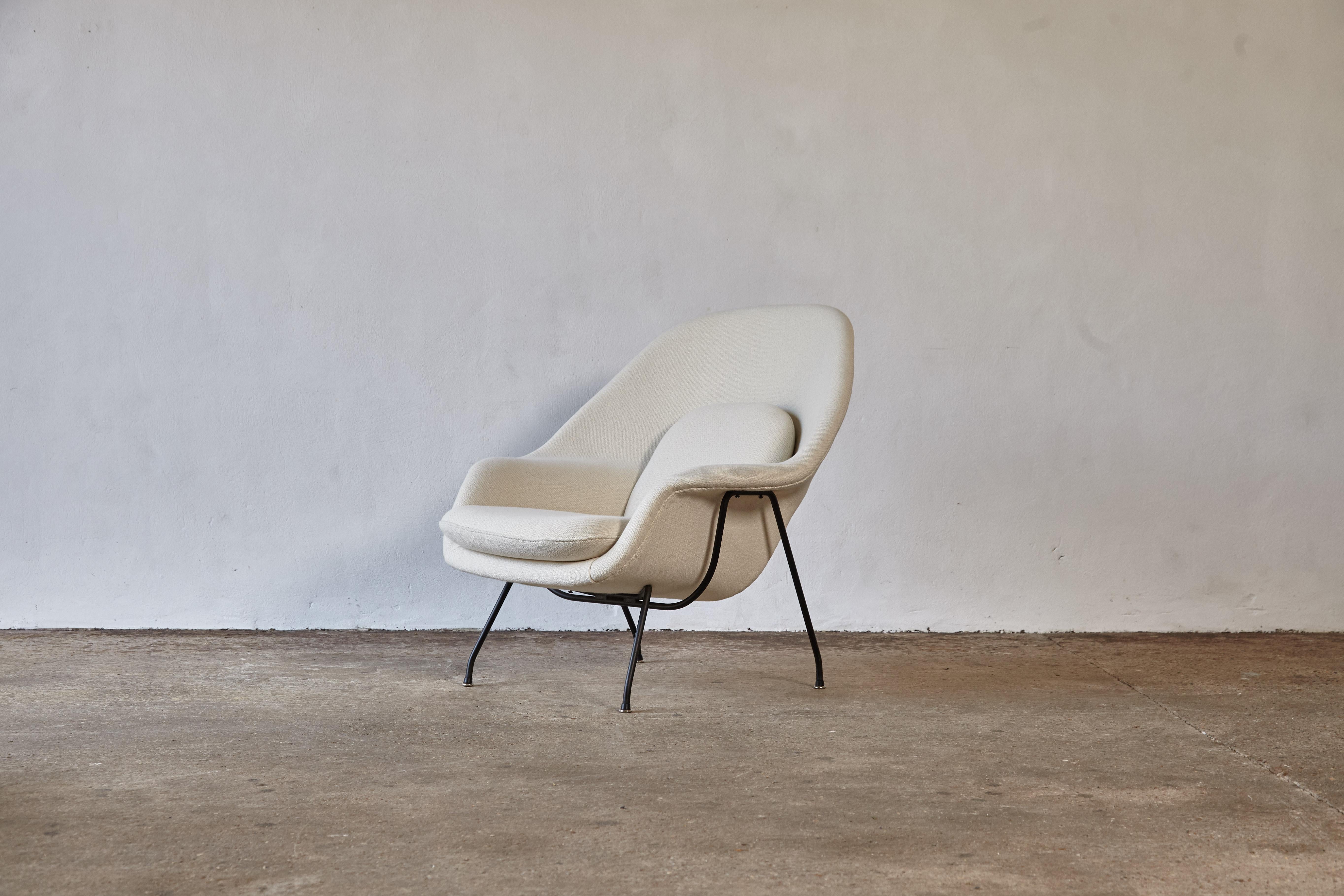 Early Eero Saarinen Womb Chair and Ottoman, Knoll, USA, 1950s-1960s 9