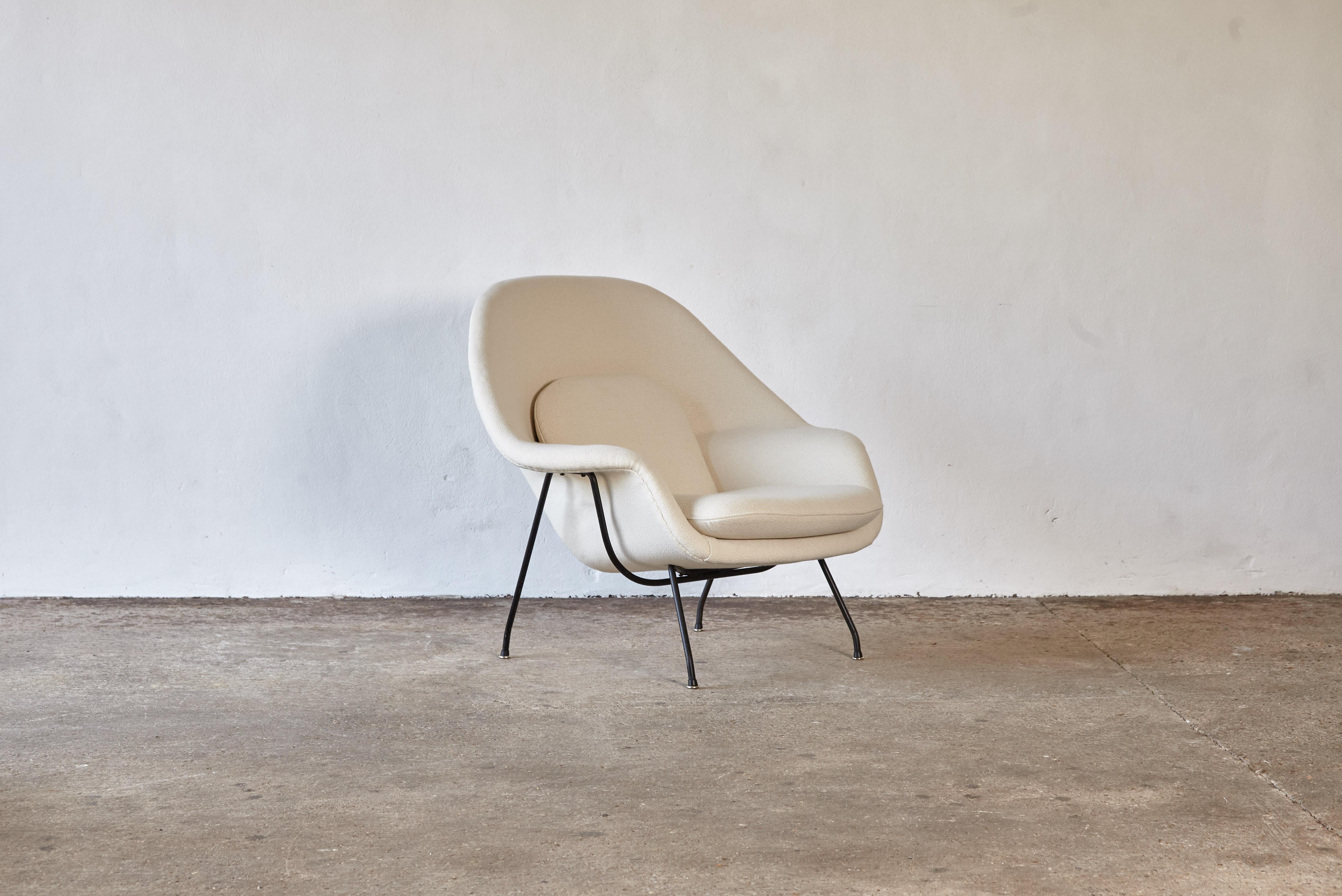 Early Eero Saarinen Womb Chair and Ottoman, Knoll, USA, 1950s-1960s 2