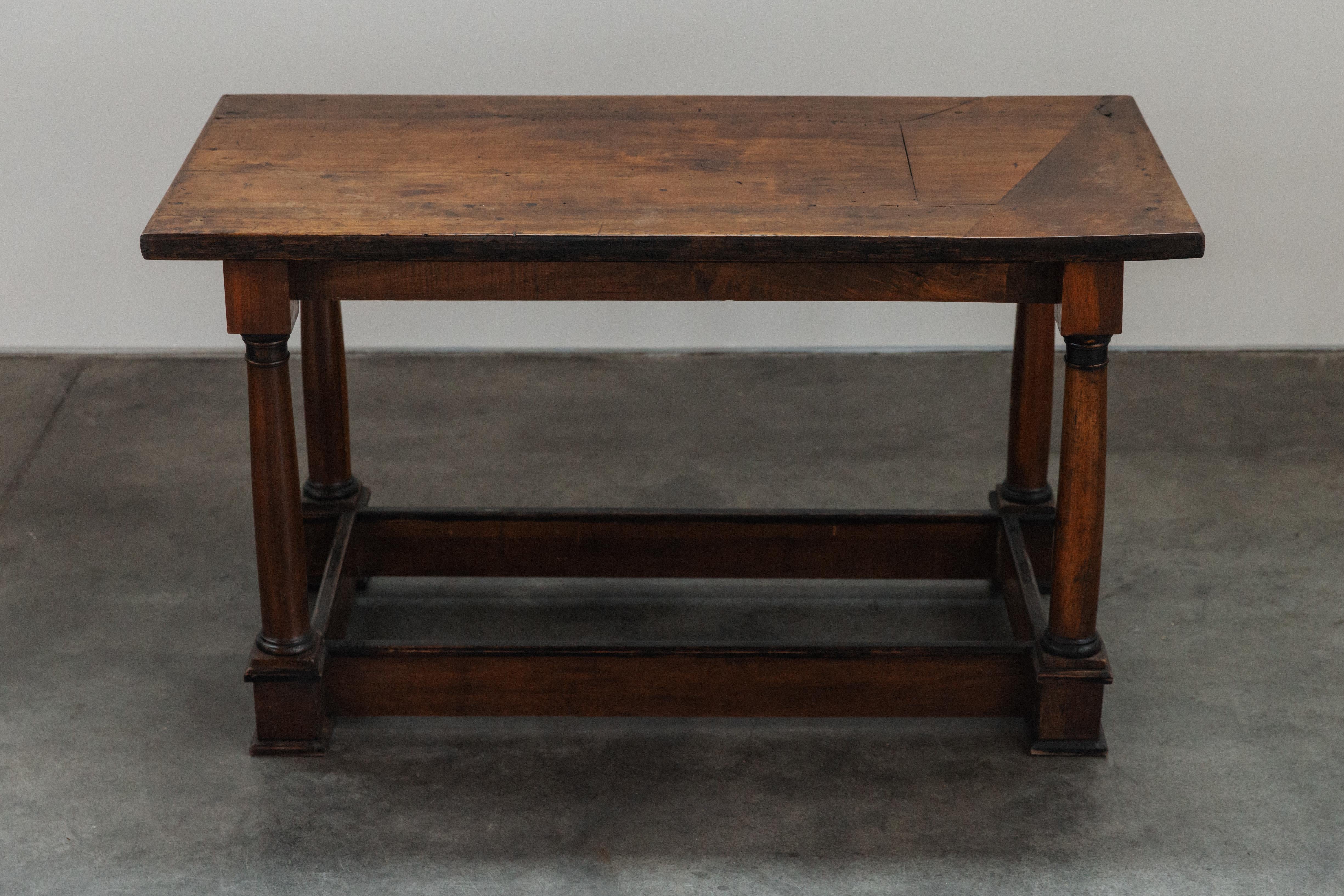Early Empire Pine Console From Italy, Circa 1850.  Solid pine construction with nice original color and use.