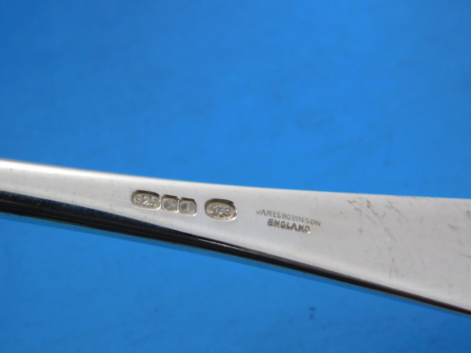 James Robinson

For 70 years, James Robinson has been selling exquisite handmade sterling silver flatware in Sheffield, England. Today, the silver is still made in the traditional way. They start with a rectangular strip of silver, then forge,