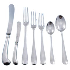 Frühes Englisches Besteckset aus Sterlingsilber von James Robinson für das Abendessen 82 Teile