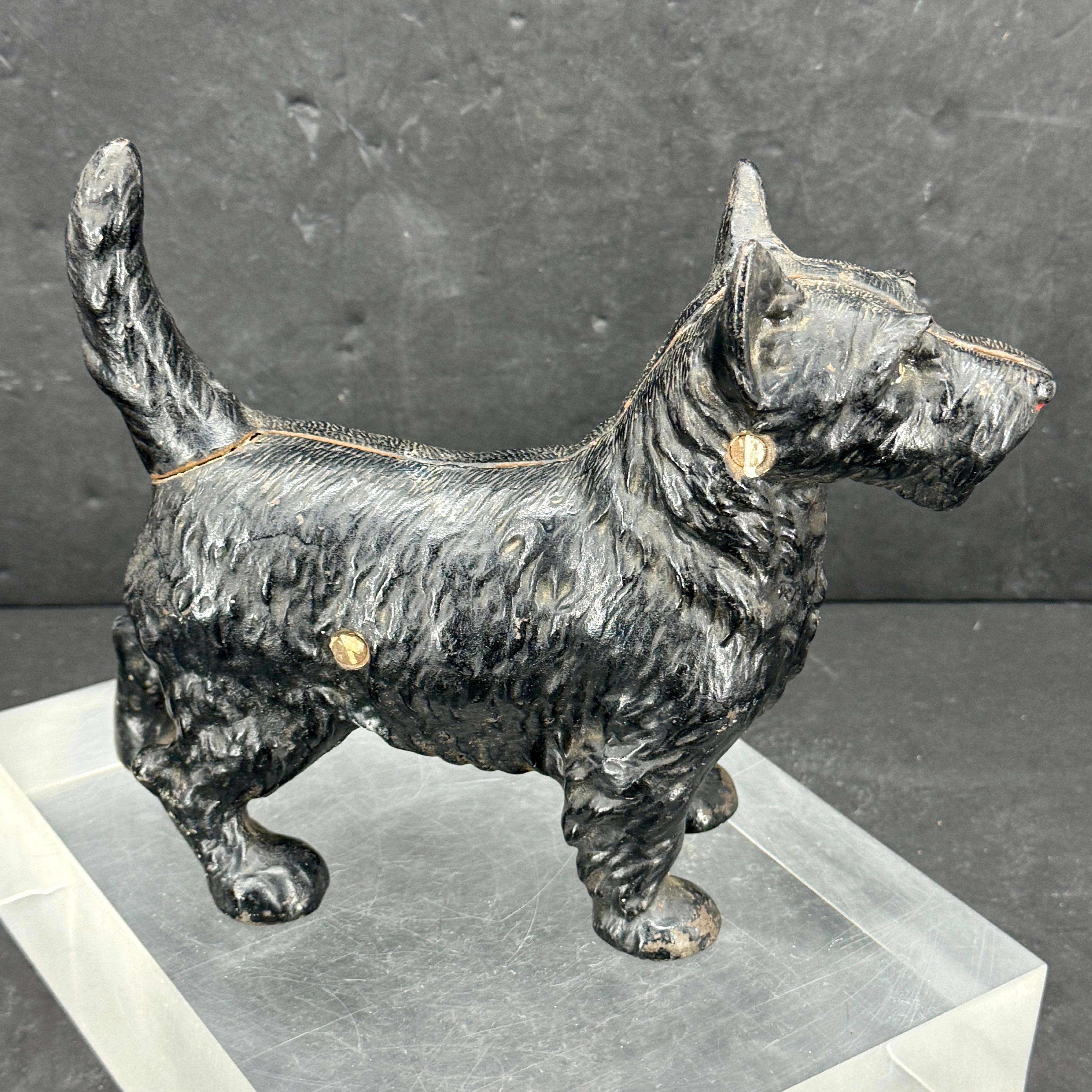 Fermaporta per cane terrier nero in ghisa inglese di prima qualità In condizioni buone in vendita a Haddonfield, NJ