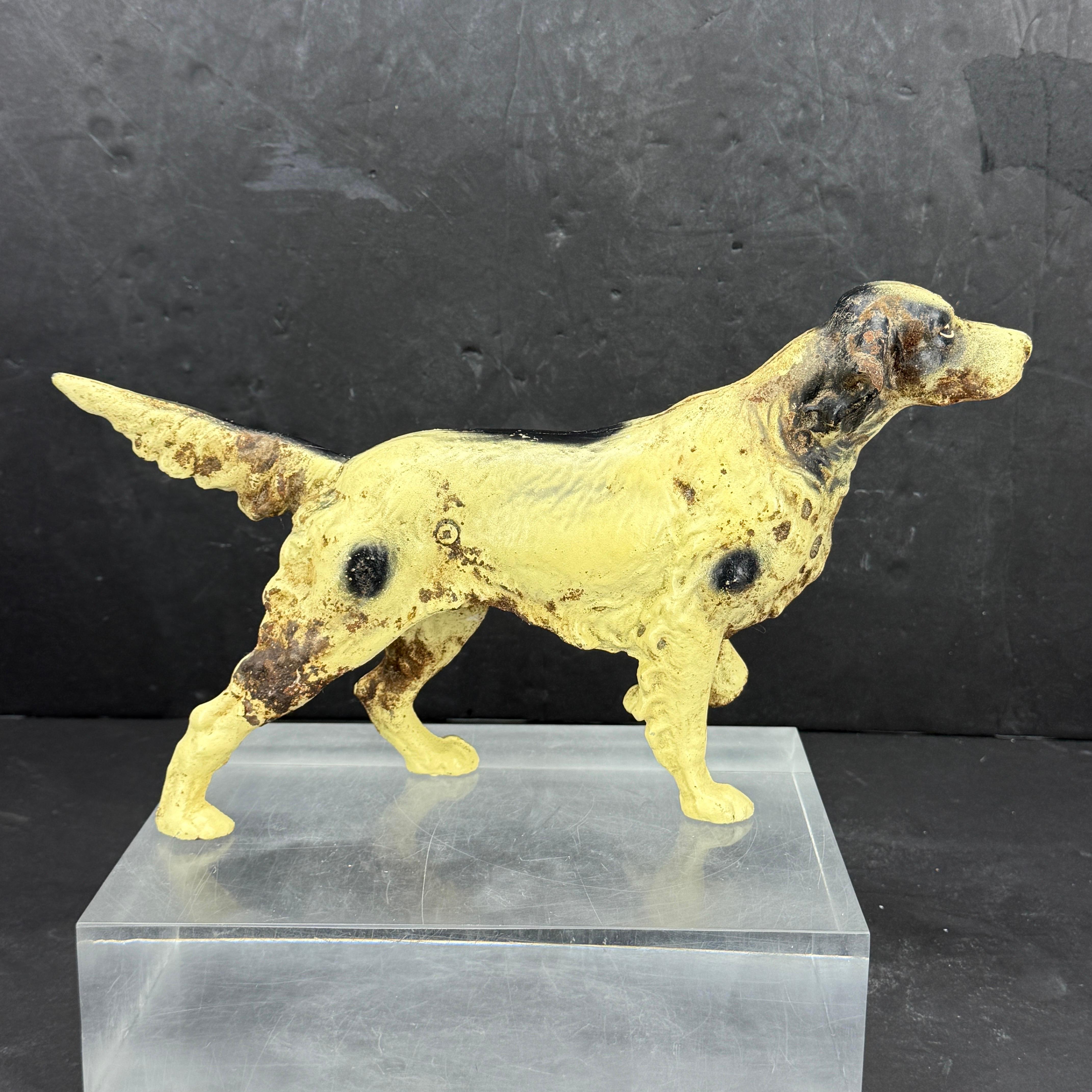 XX secolo Fermaporta in ghisa inglese per cani Pointer Setter in vendita