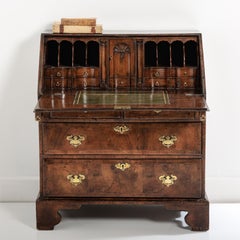 Early English Georgian Walnut Bureau or Secretaires