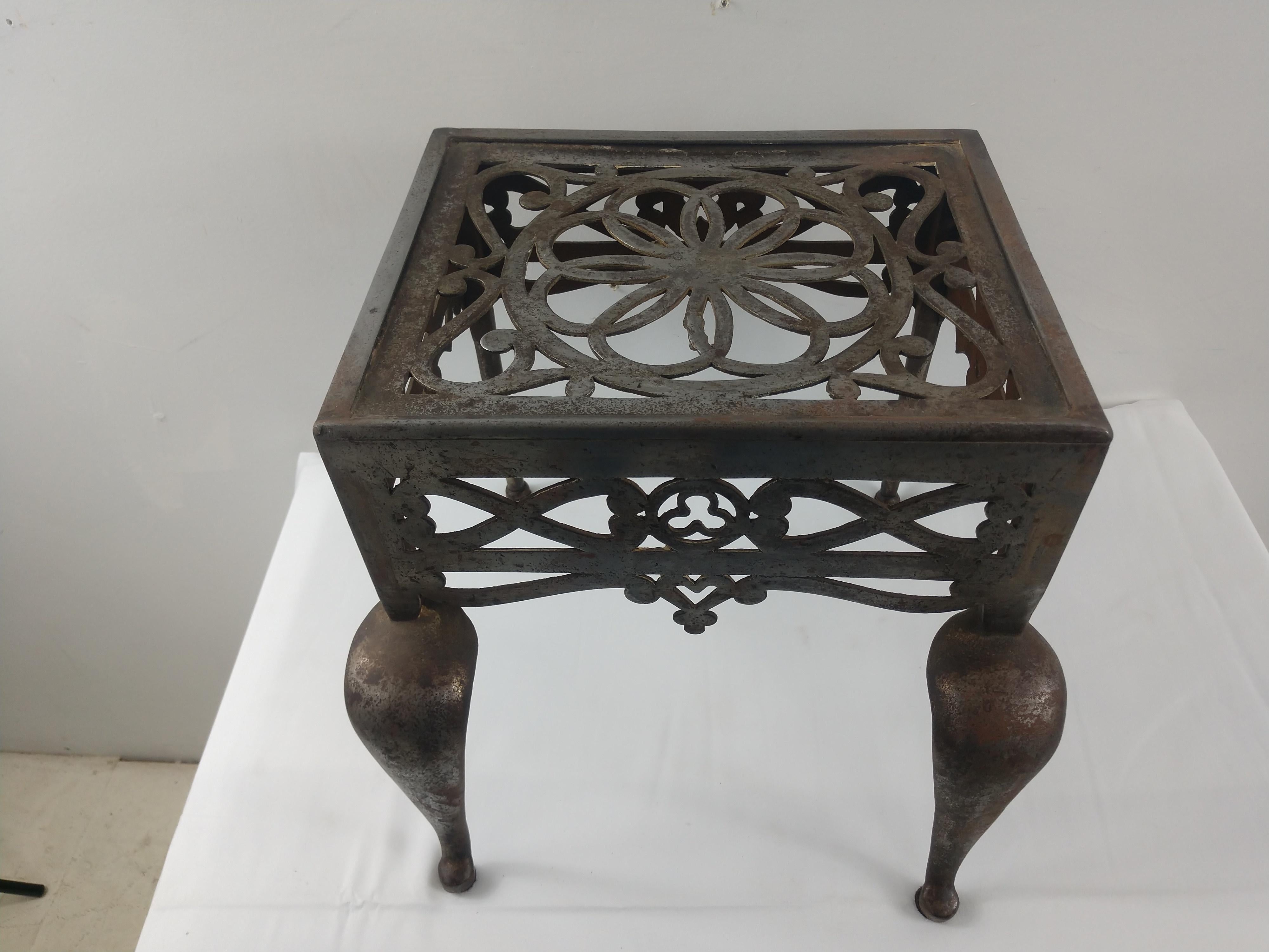 Early English Handmade Trivet Fireplace Footman, circa 1850 1