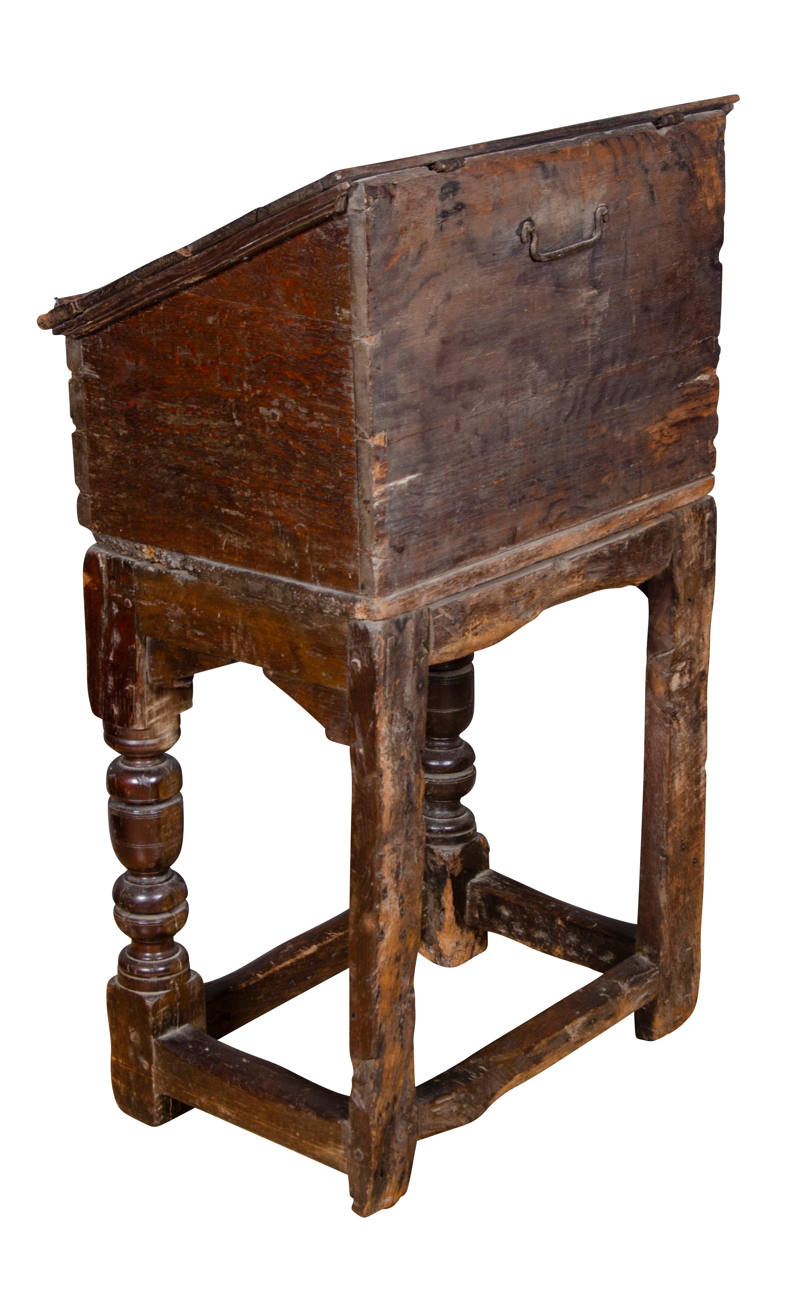 Mid-17th Century Early English Oak Lectern