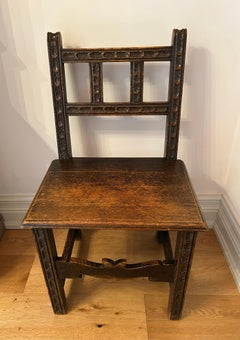 Early English Oak Side Chair