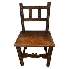 Früher englischer Oak Side Chair