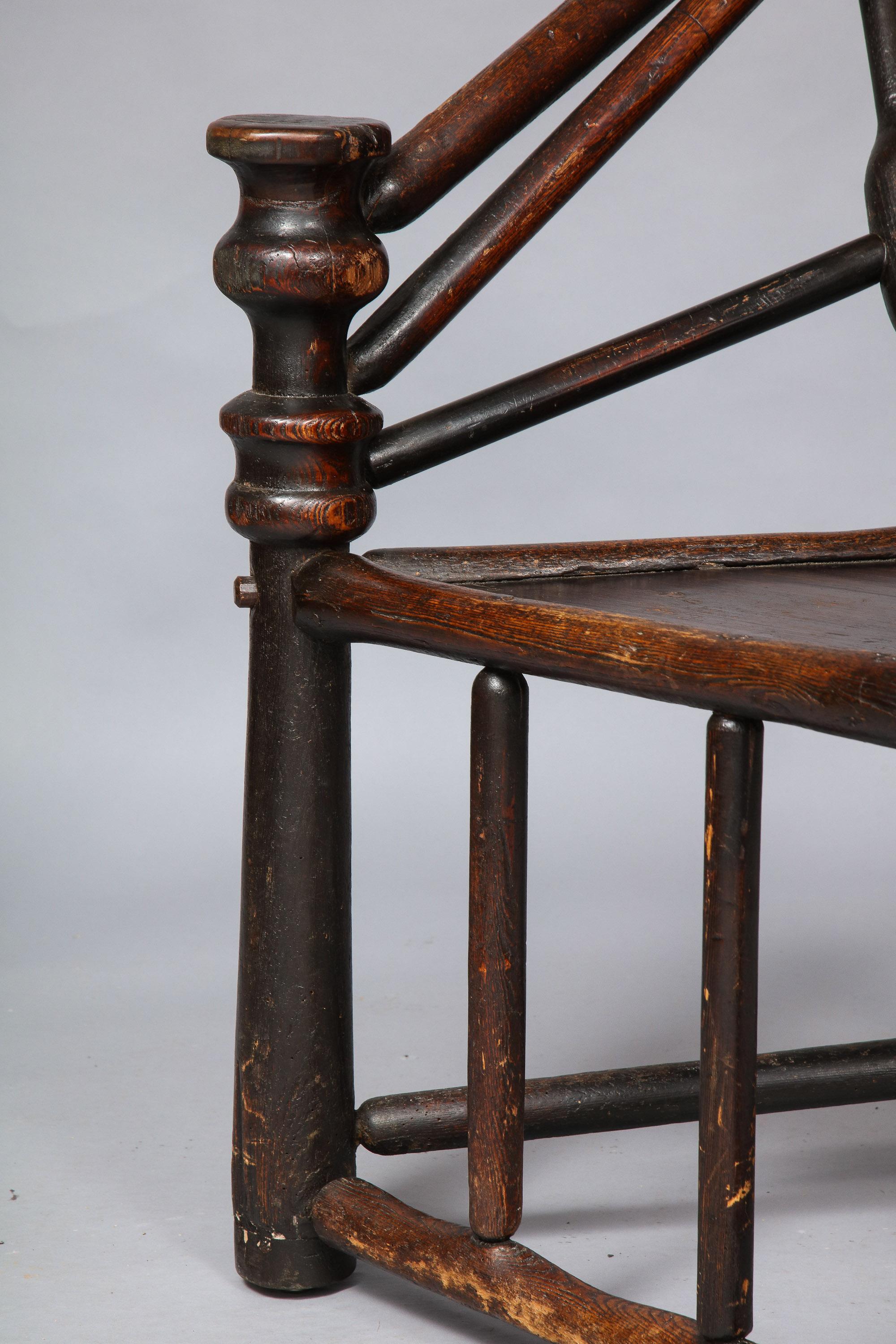 Ash Early English or Scottish Turner's Chair For Sale