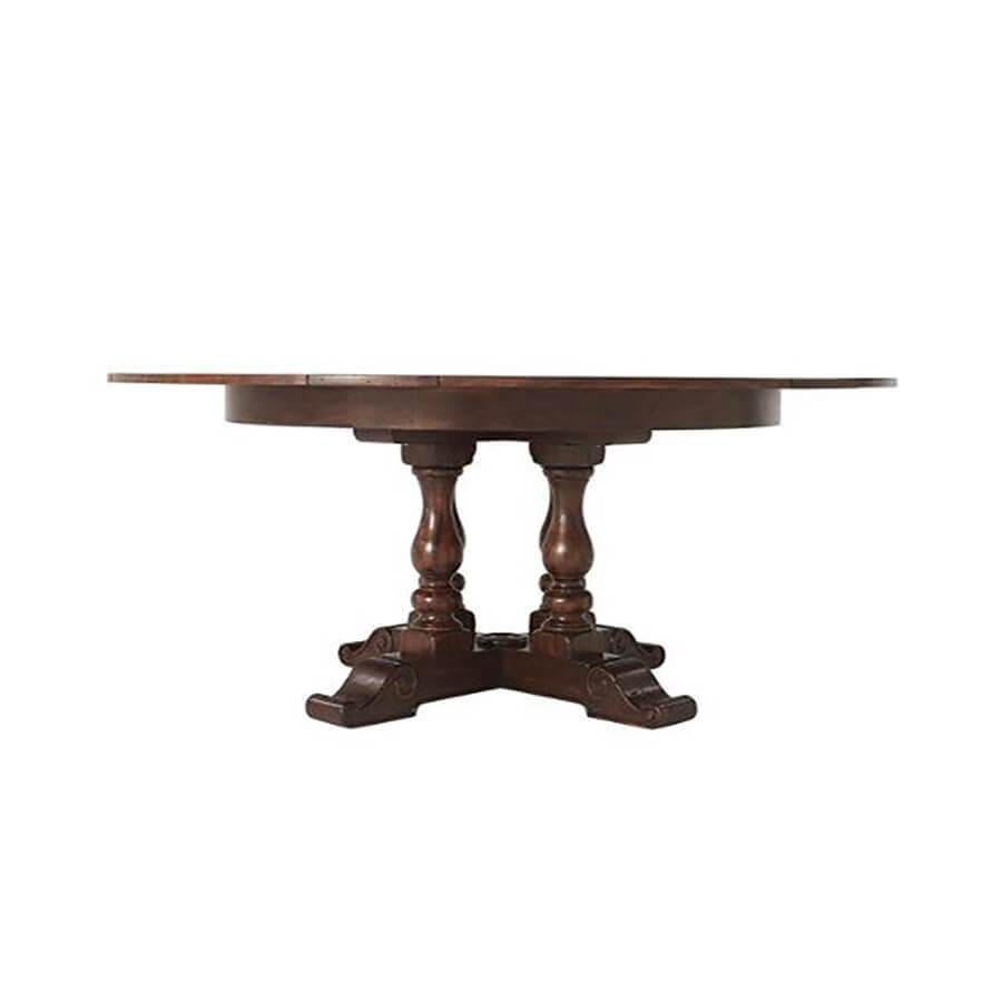 round dining table with extension