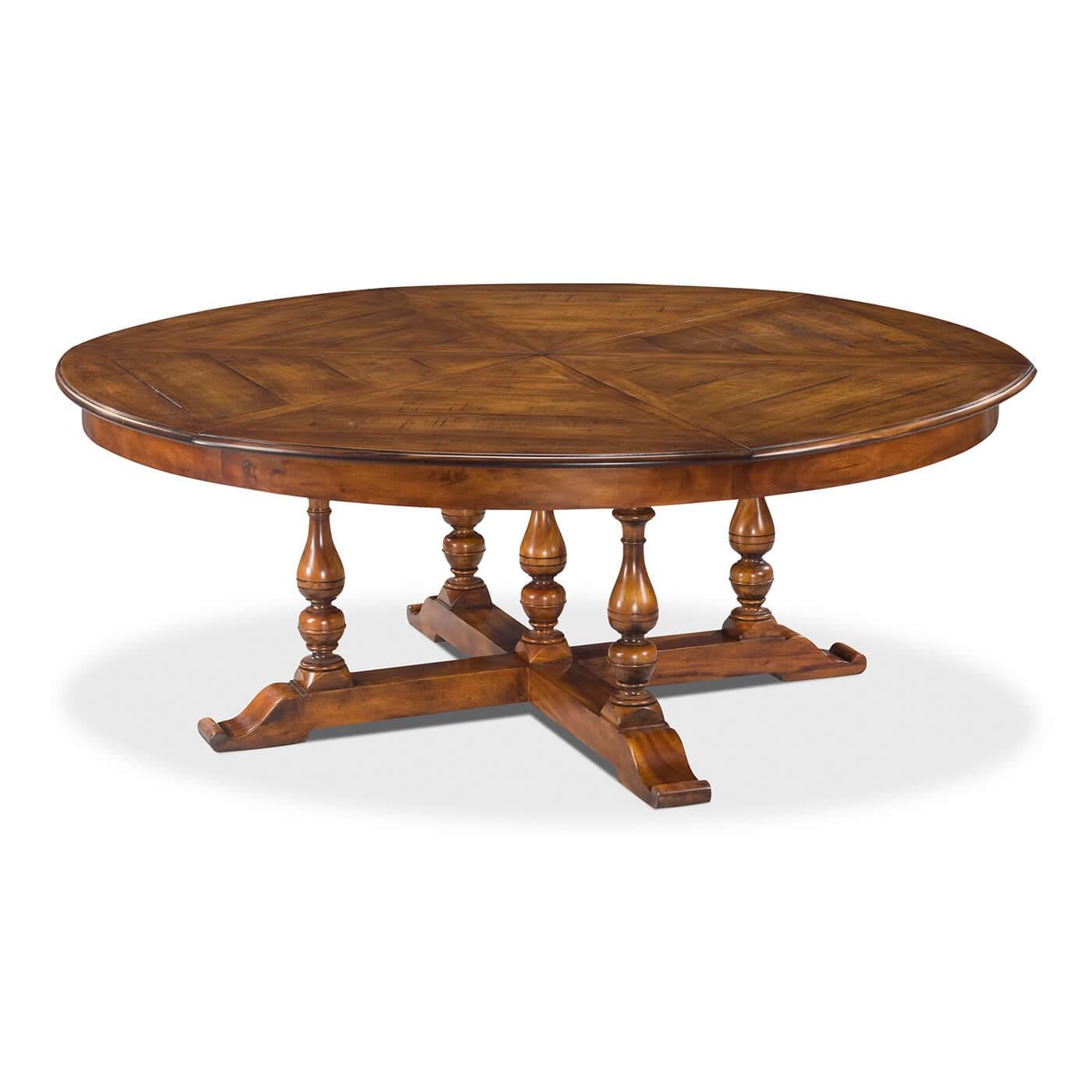extra large round dining table