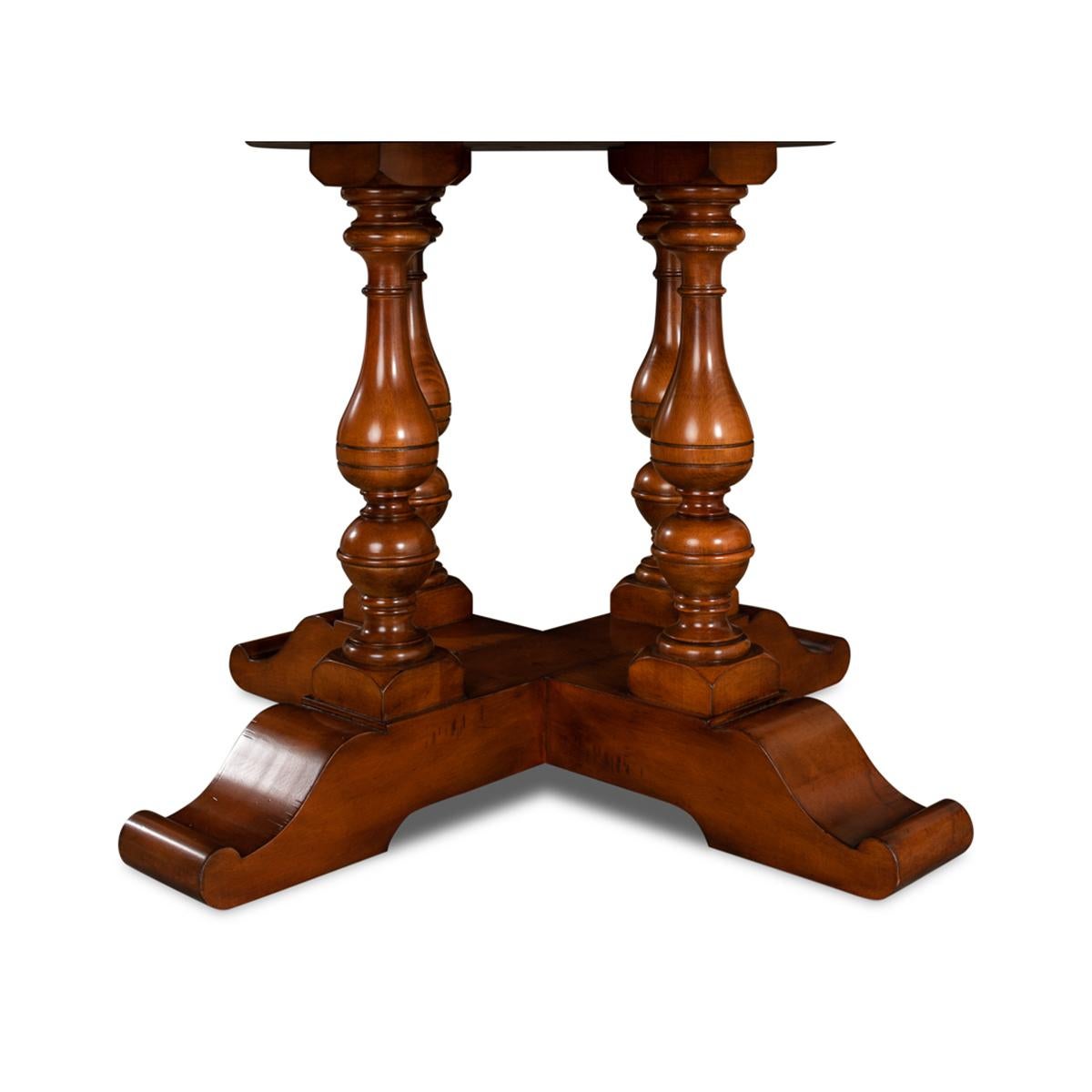 Early English Style Round Extension Dining Table For Sale 2