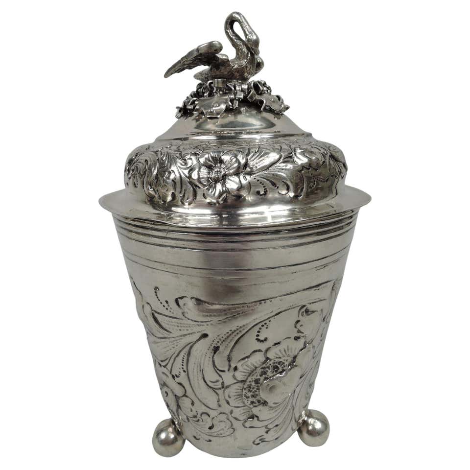 Small Silver Inscribed Thimble Cup For Sale at 1stDibs