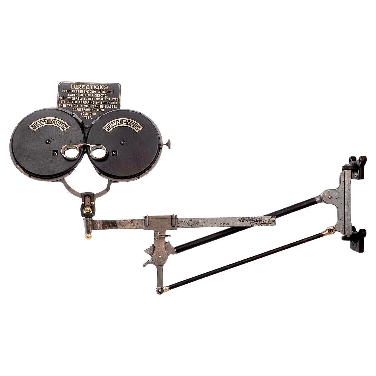 Early Eye Glass Trade Stimulator - Test Your Own Eyes Optometer