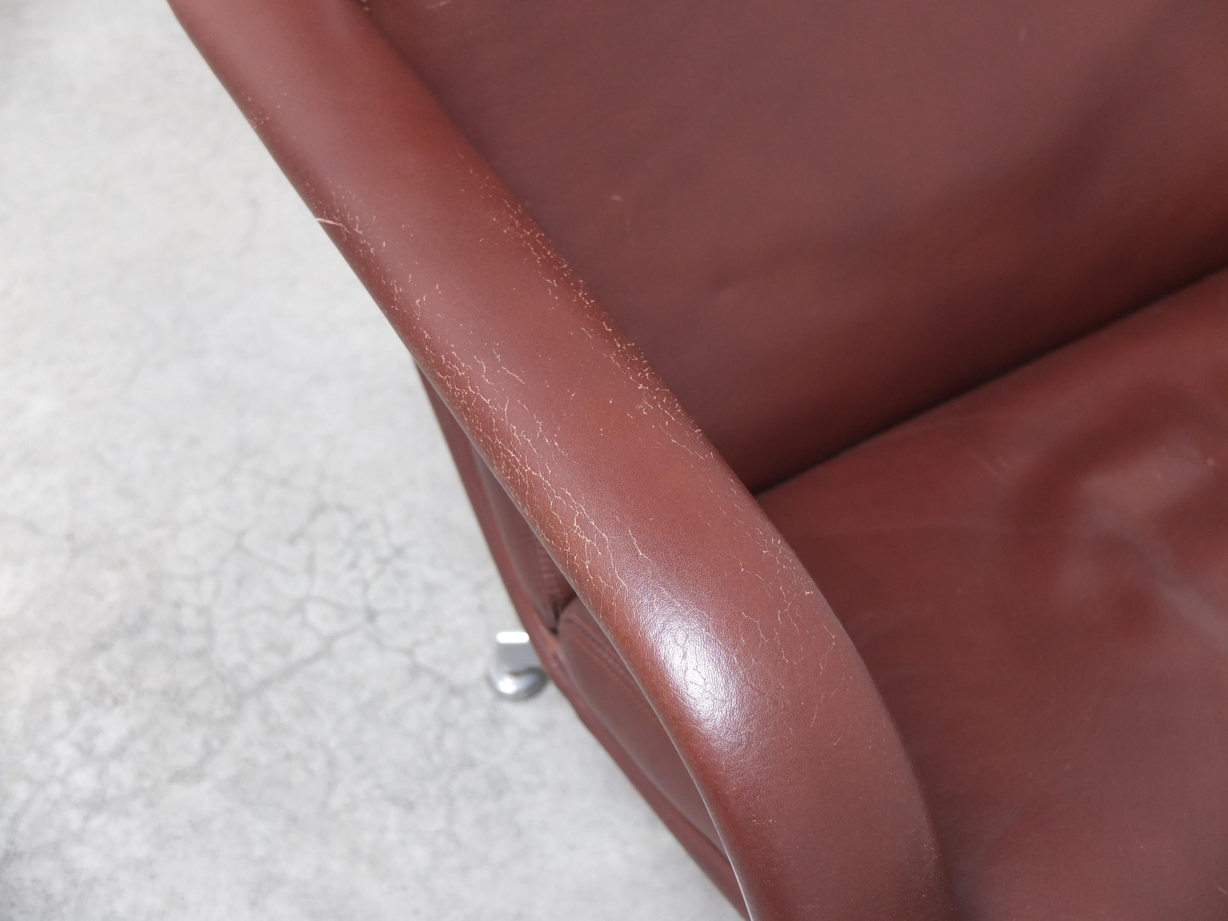 Early 'F141' Lounge Chair with Ottoman by Geoffrey Harcourt for Artifort, 1972 For Sale 2