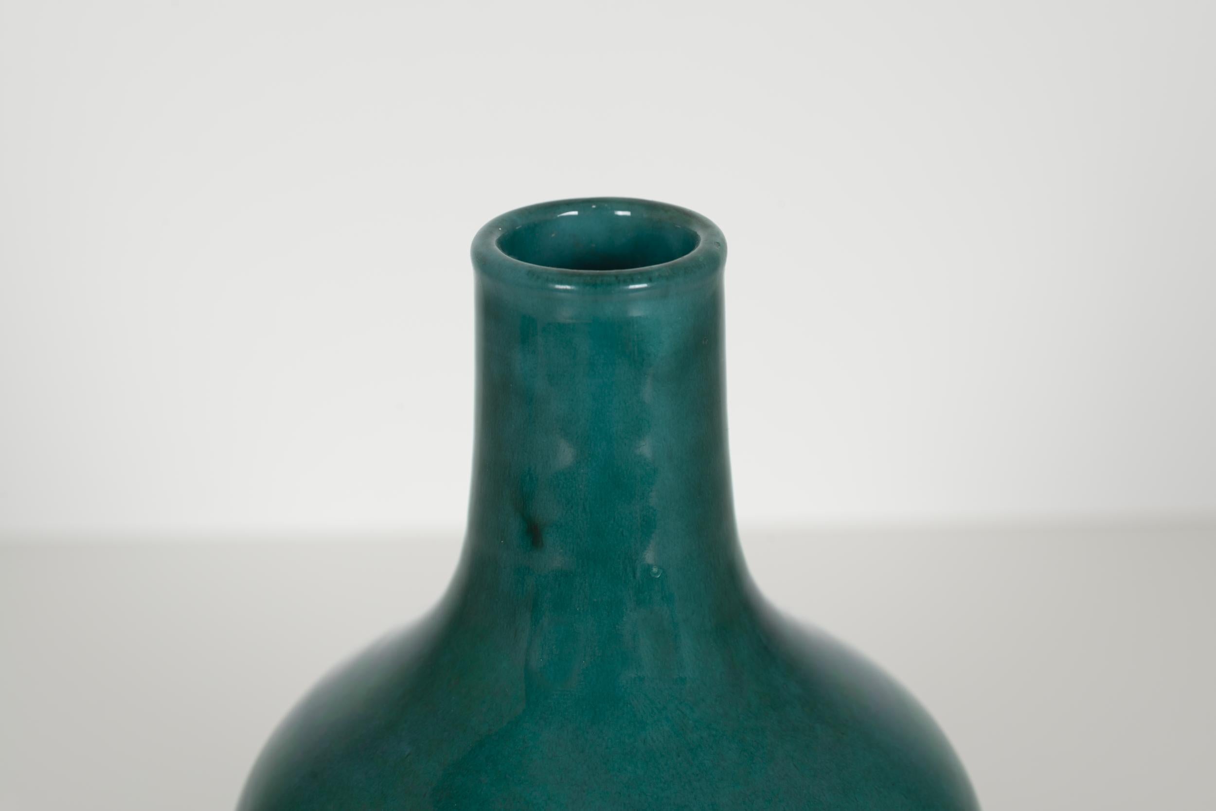 Glazed Early Fantoni Vase For Sale