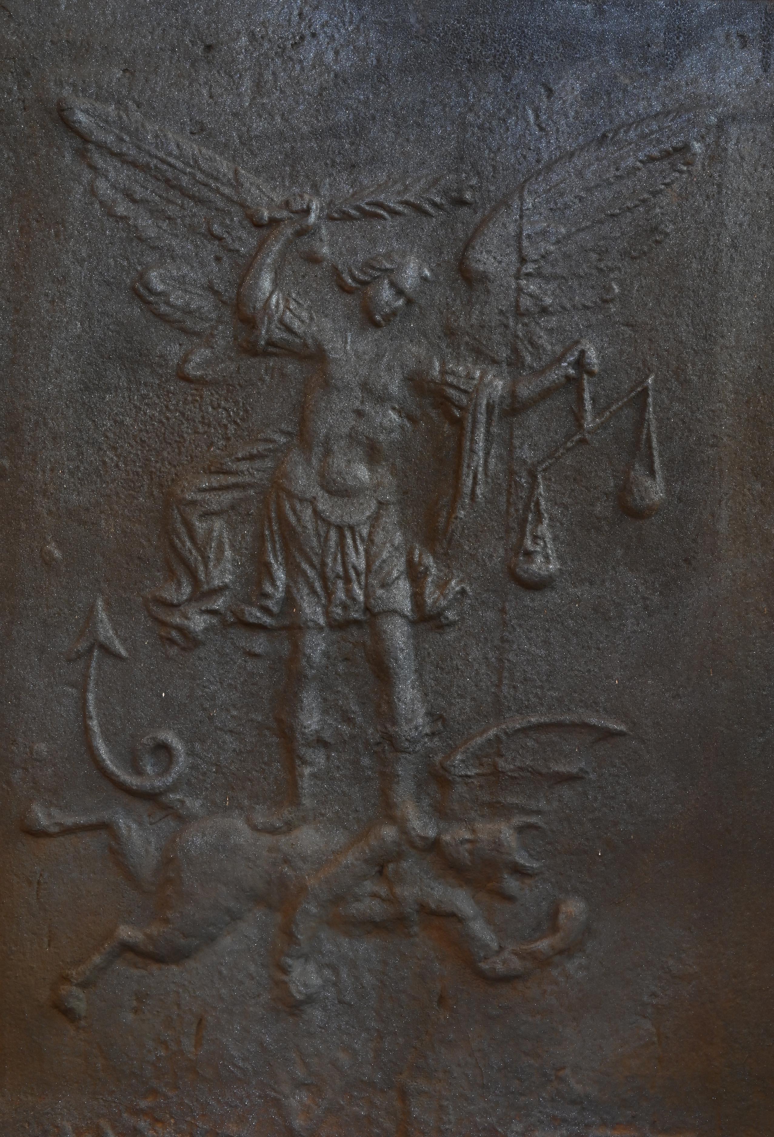 Early Fireback 1727 Michael Slaying Satan In Good Condition In Minneapolis, MN