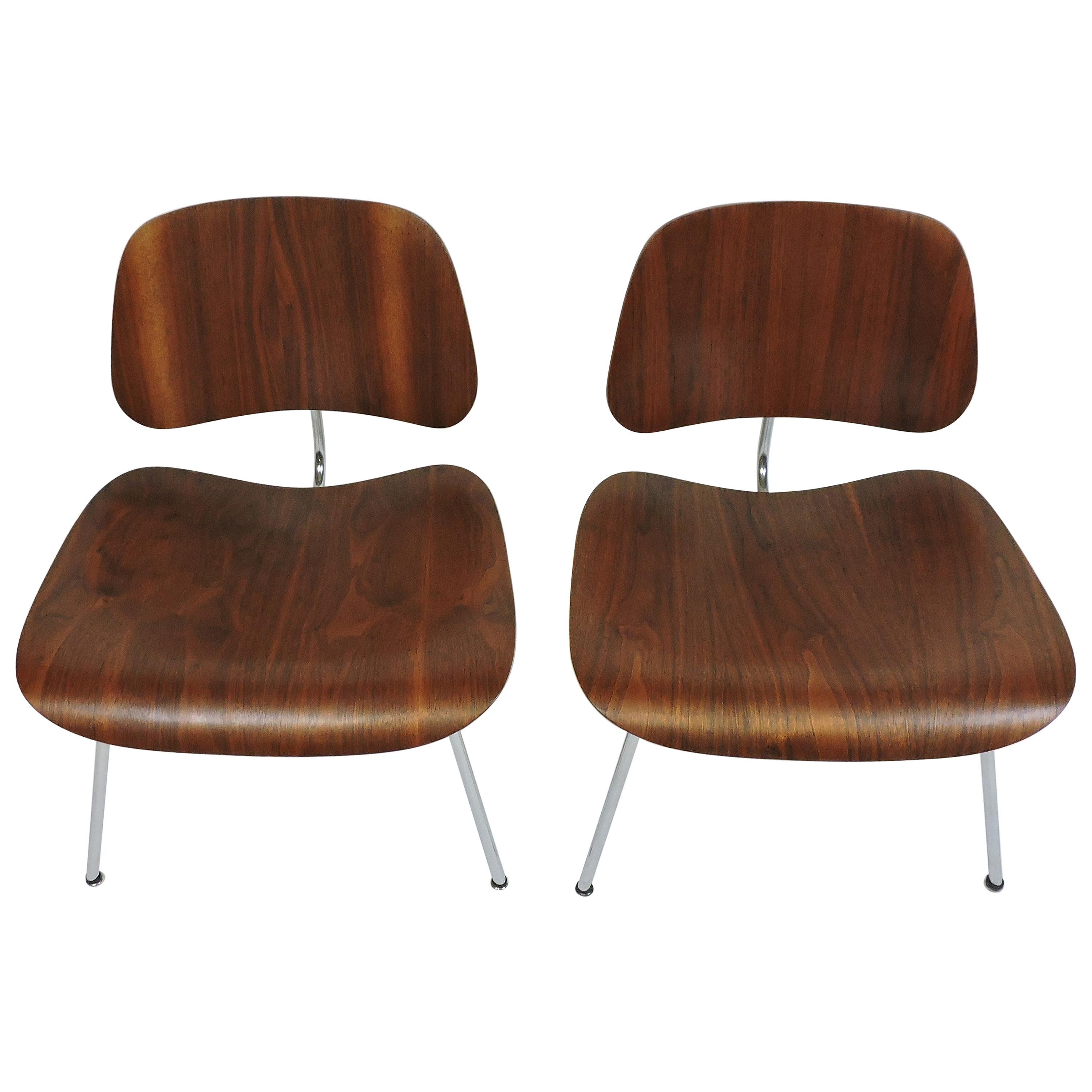 Early First Edition Eames Walnut LCM Chair for Evans