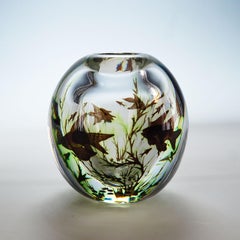 Early Fish Graal Vase by Edward Hald for Orrefors, Sweden 1948