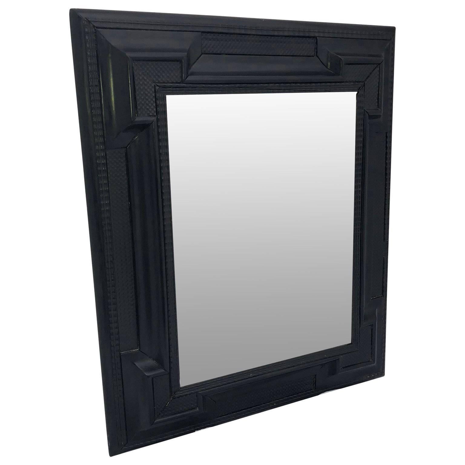 Early Flemish Or Scandinavian Baroque Style Wall Mirror